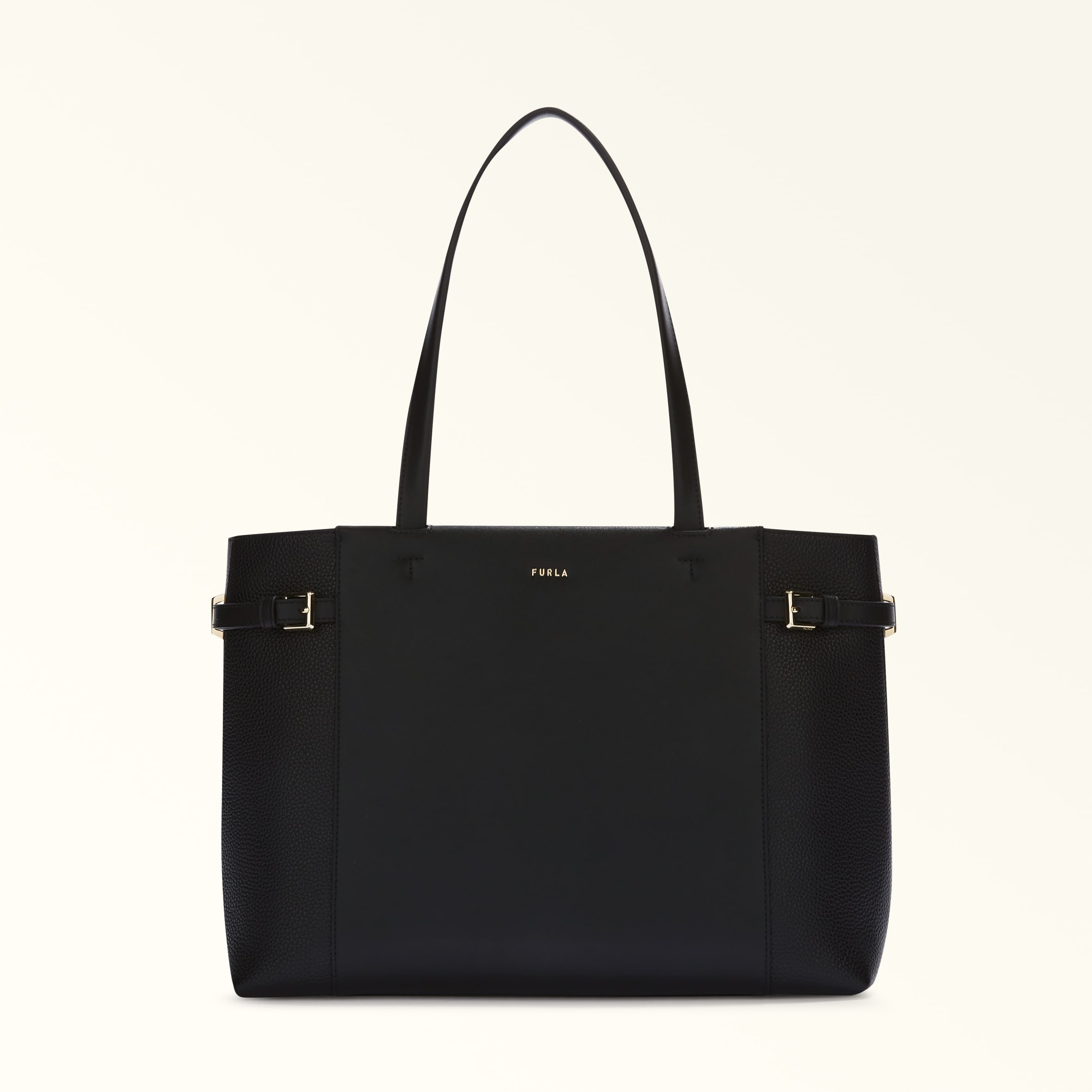 FURLA ウラーノ トートバッグ Tote L NERO Furla Aura | Furla US