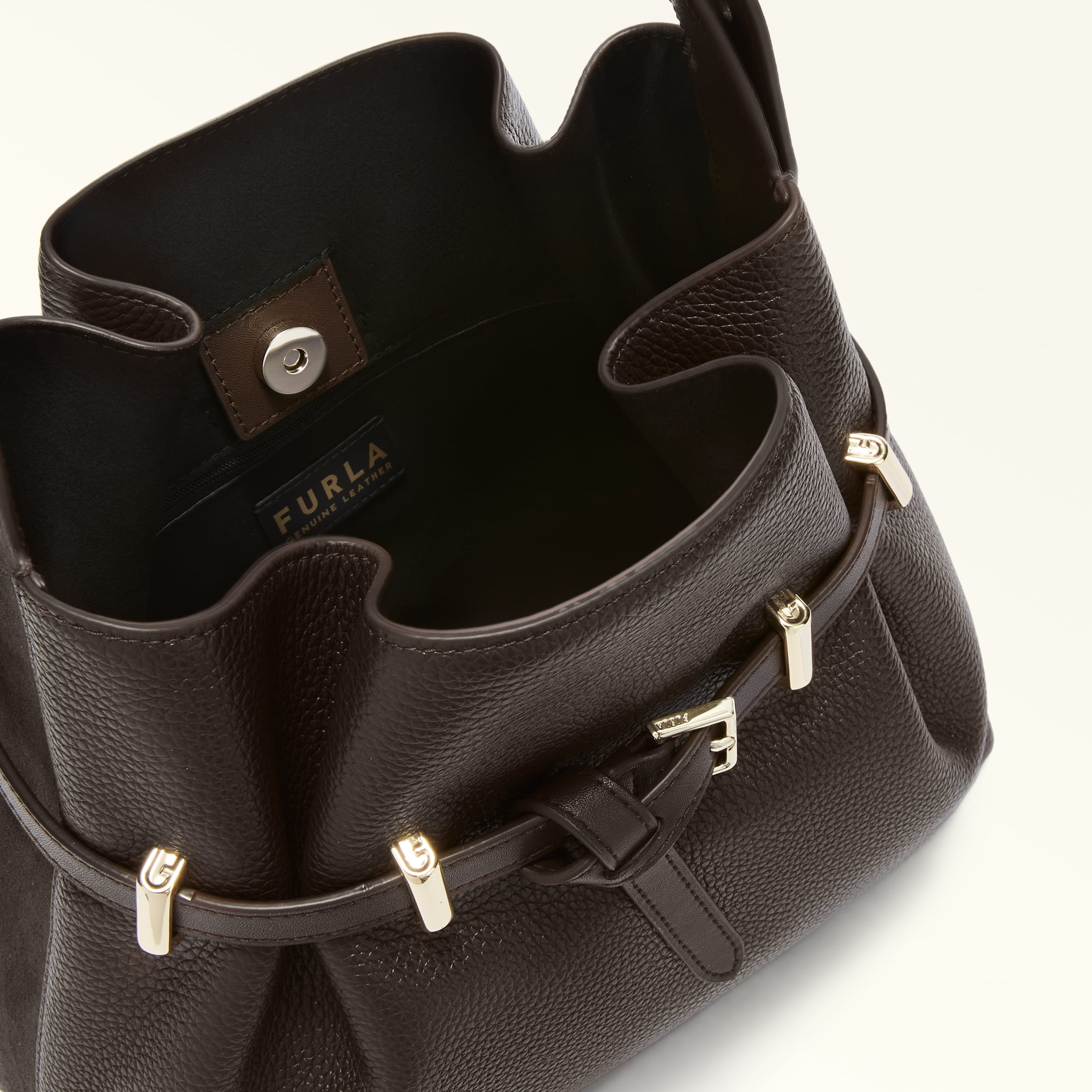 Bucket Bag M CIOCCOLATO Furla Aura | Furla US