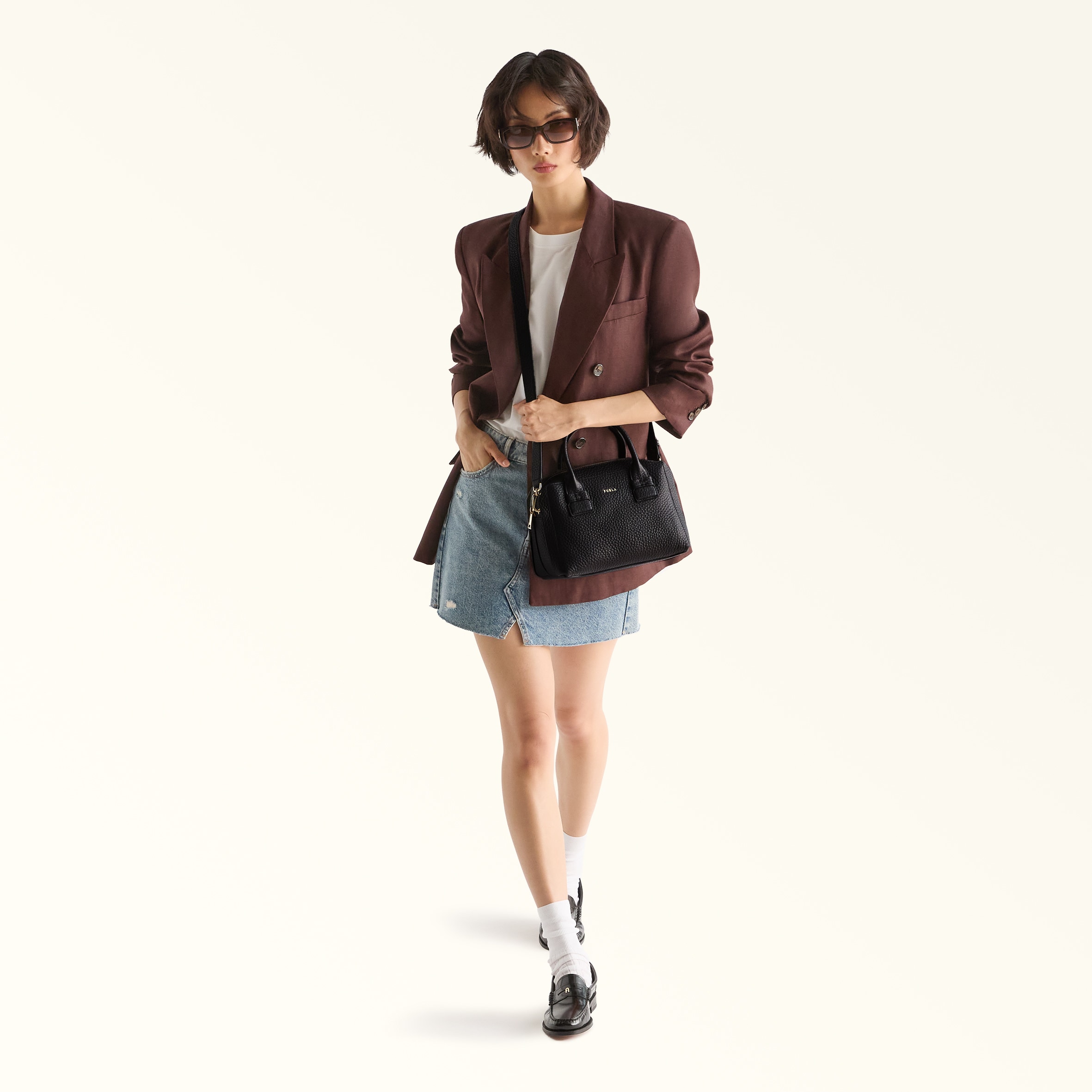サッチェルバッグ NERO Furla Capriccio | Furla JP