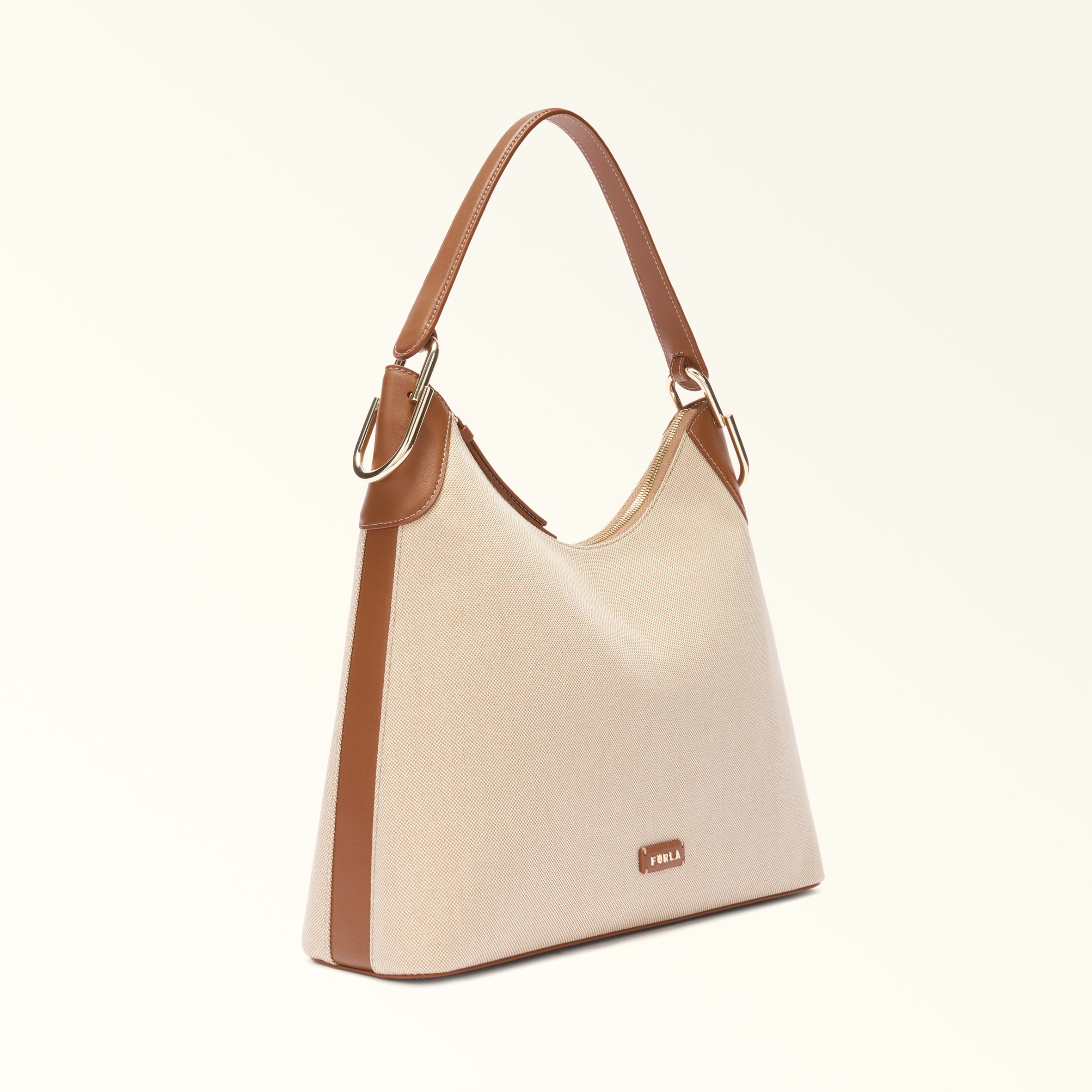 Borsa A Spalla L Naturale+Cognac H Furla Clarissa