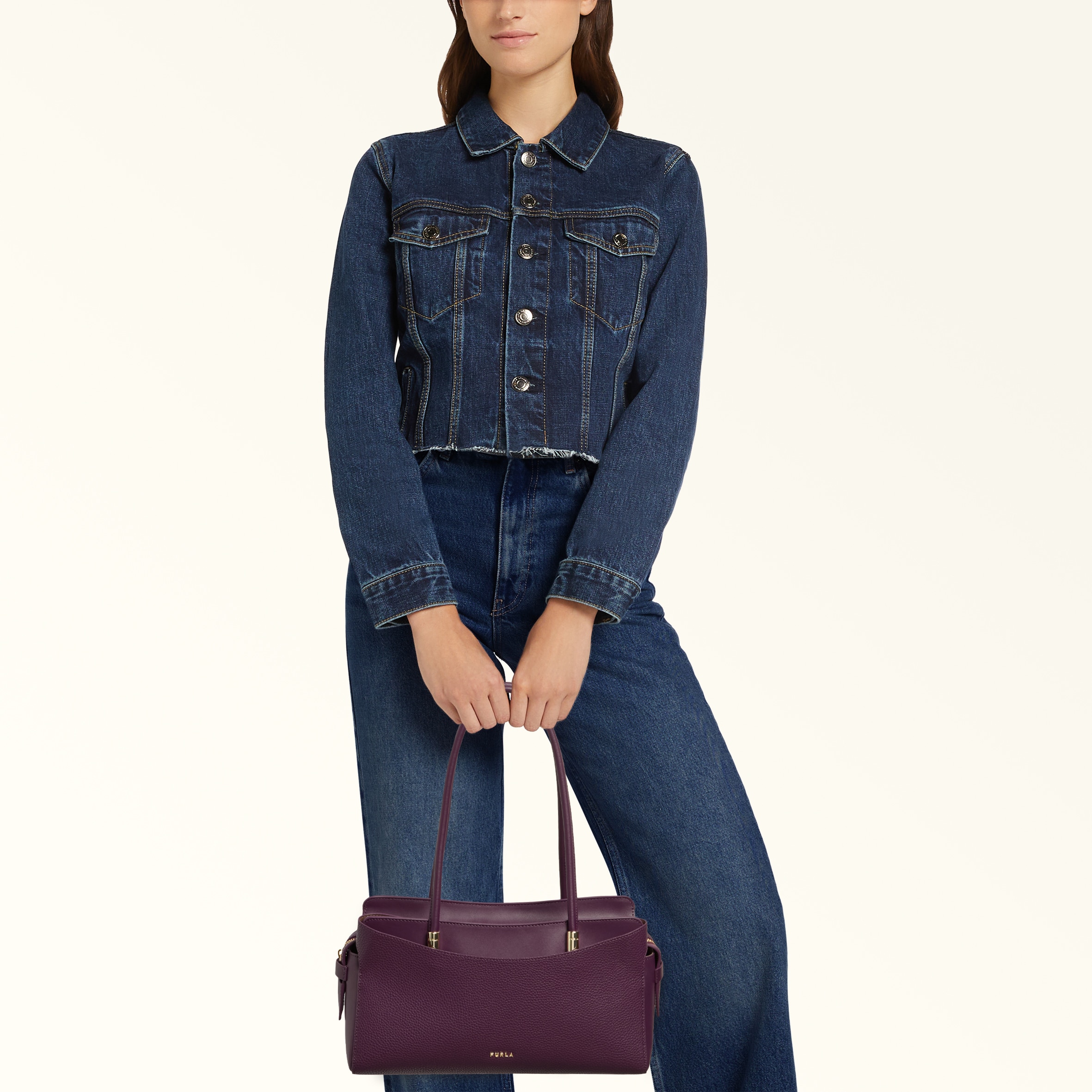 Borsa Shopping L Melanzana Furla Eris