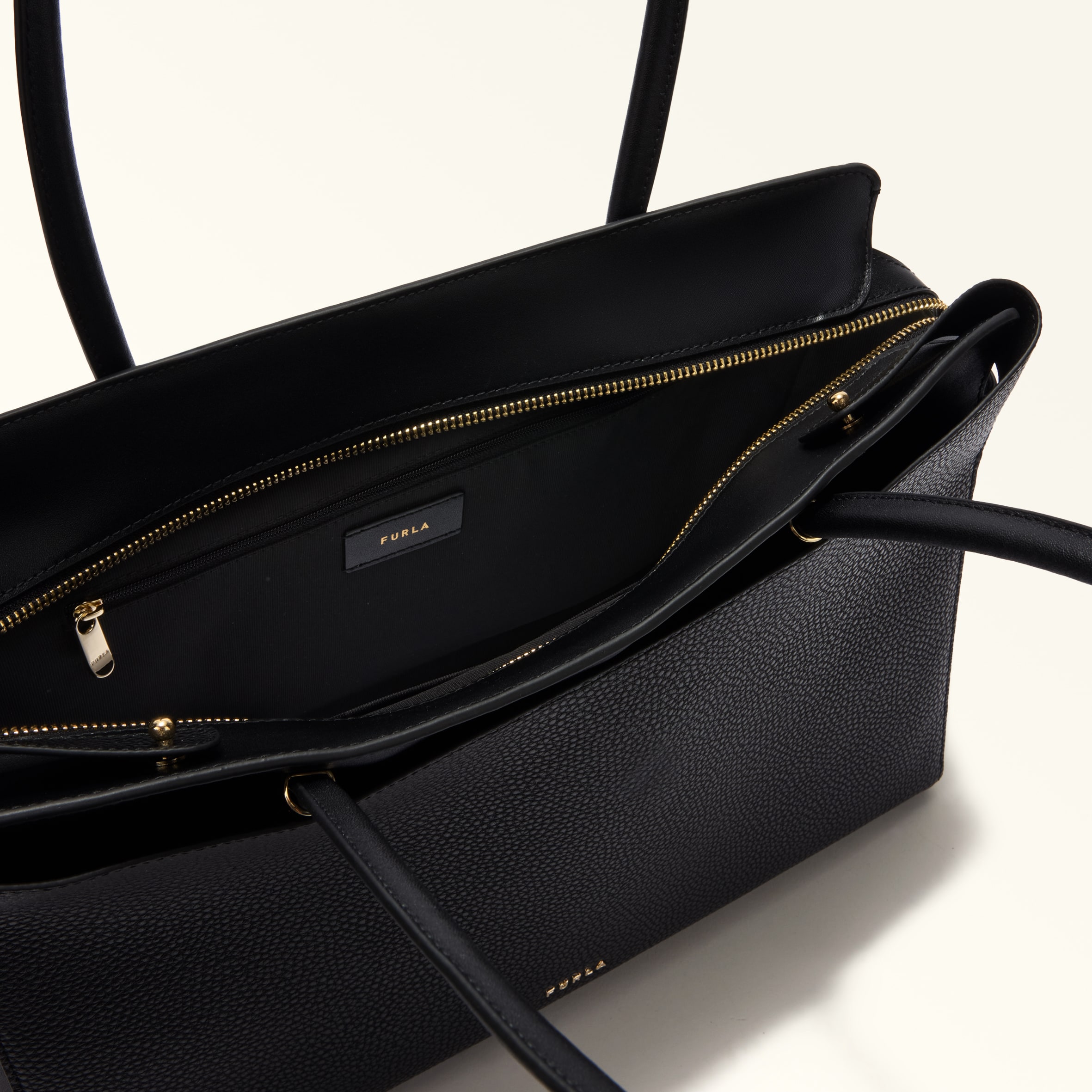 Borsa Shopping L Nero Furla Eris