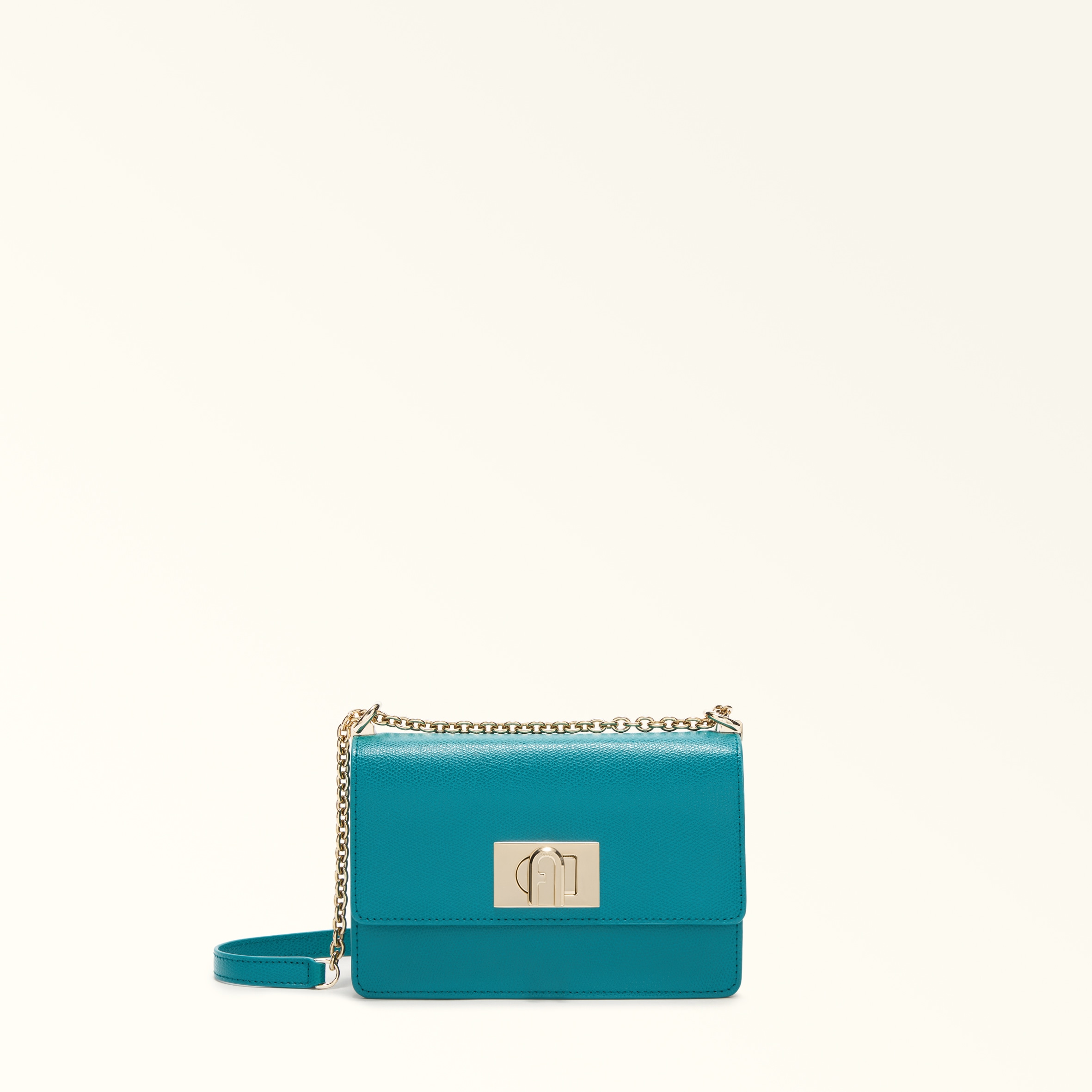 Furla 1927 Borsa A Tracolla Mini Amatore Blue Blu Pelle Stampata Donna