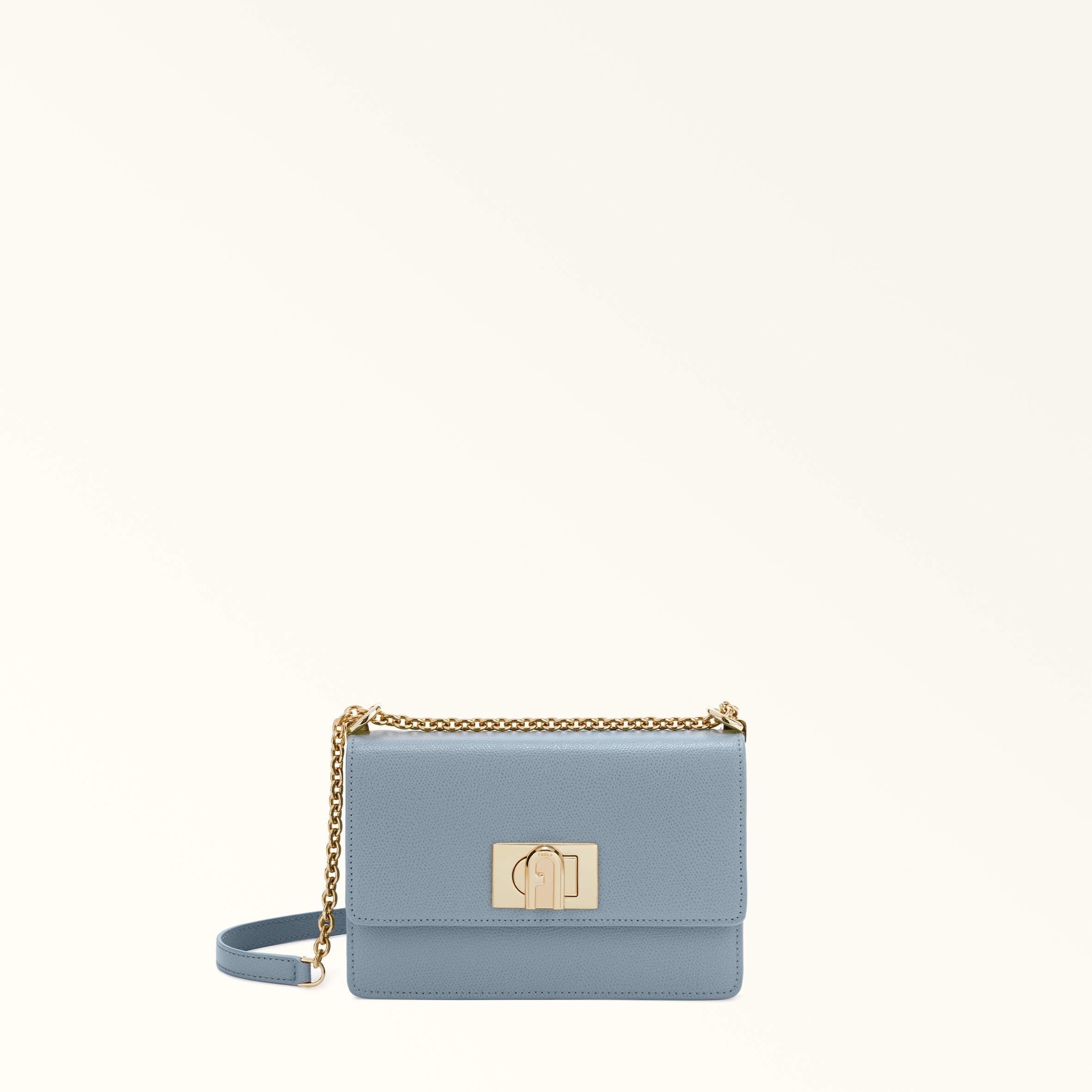 Furla 1927 Borsa A Tracolla Mini Celestial Blu Pelle Stampata Donna