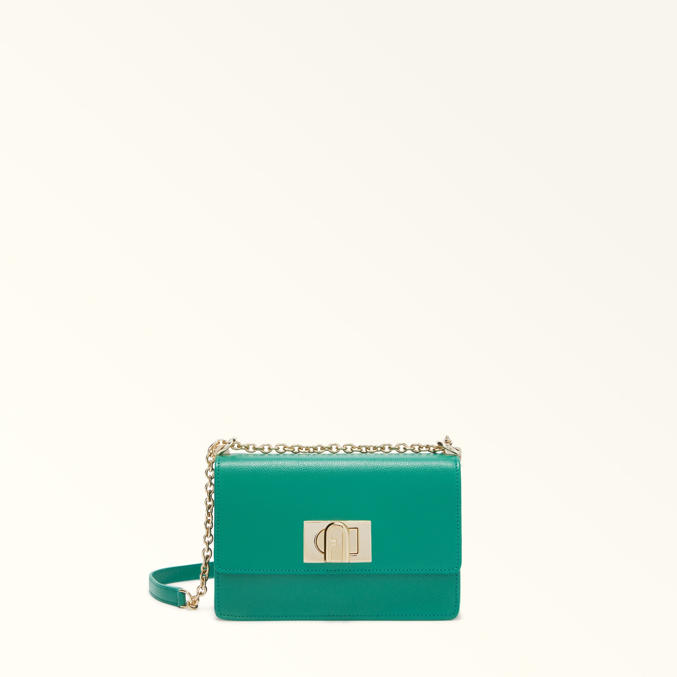 Furla 1927 Borsa A Tracolla Mini Jade Verde Pelle Stampata Donna In Green