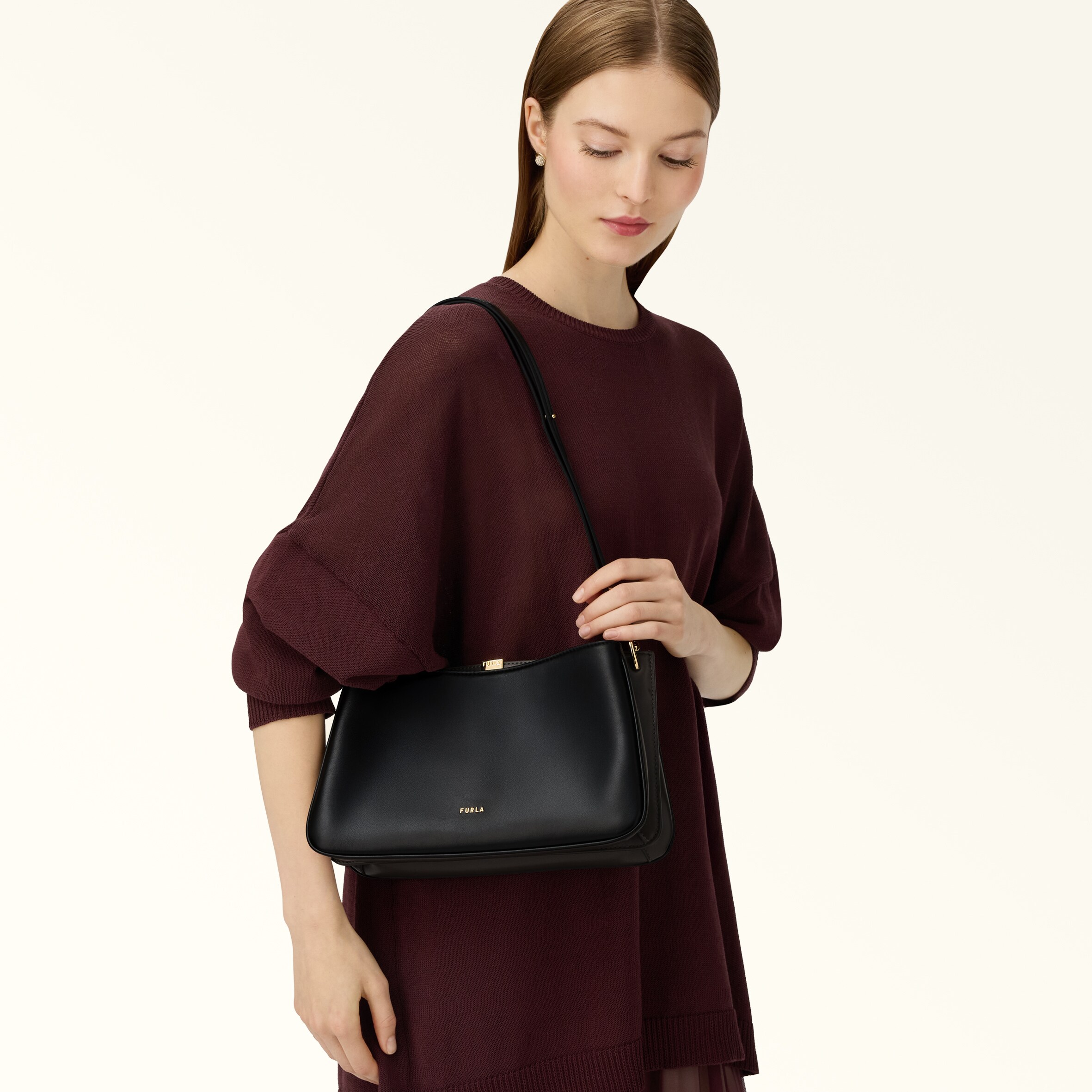 Crossbody M NERO+URBAN GRAY Furla Agata | Furla GR