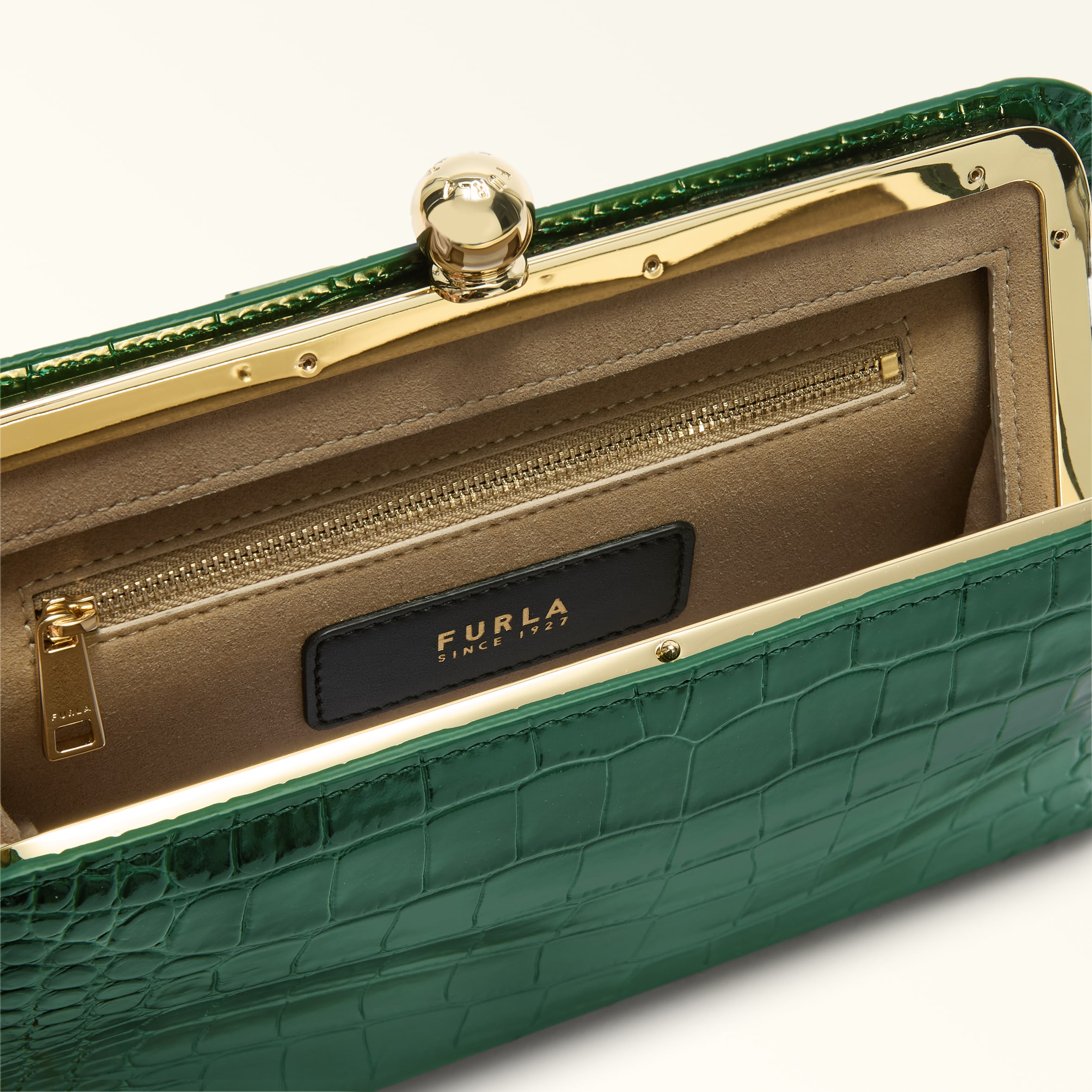 Clutch S BOTANICAL GREEN Furla Alba Furla US