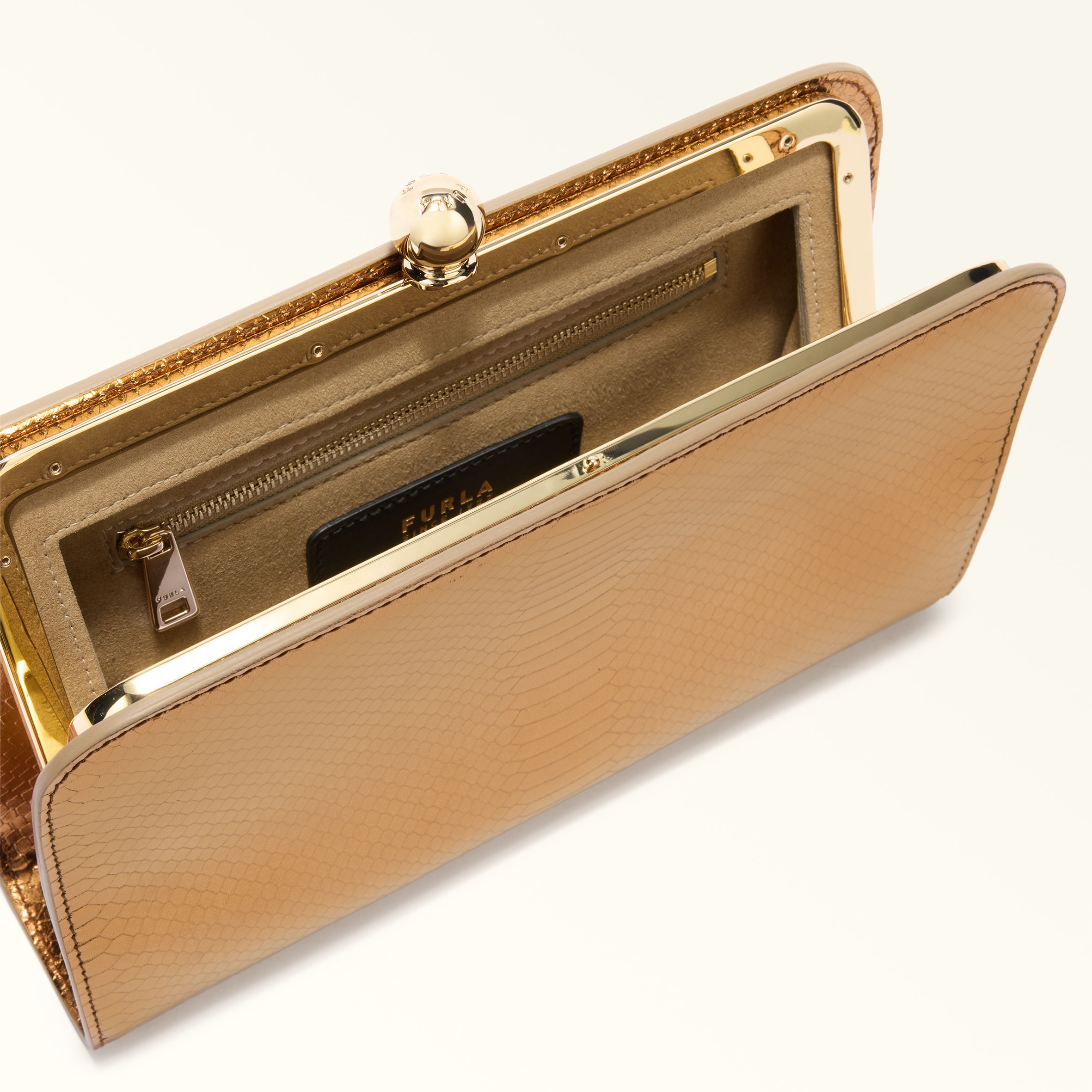 Clutch S COLOR BRONZE Furla Alba | Furla US
