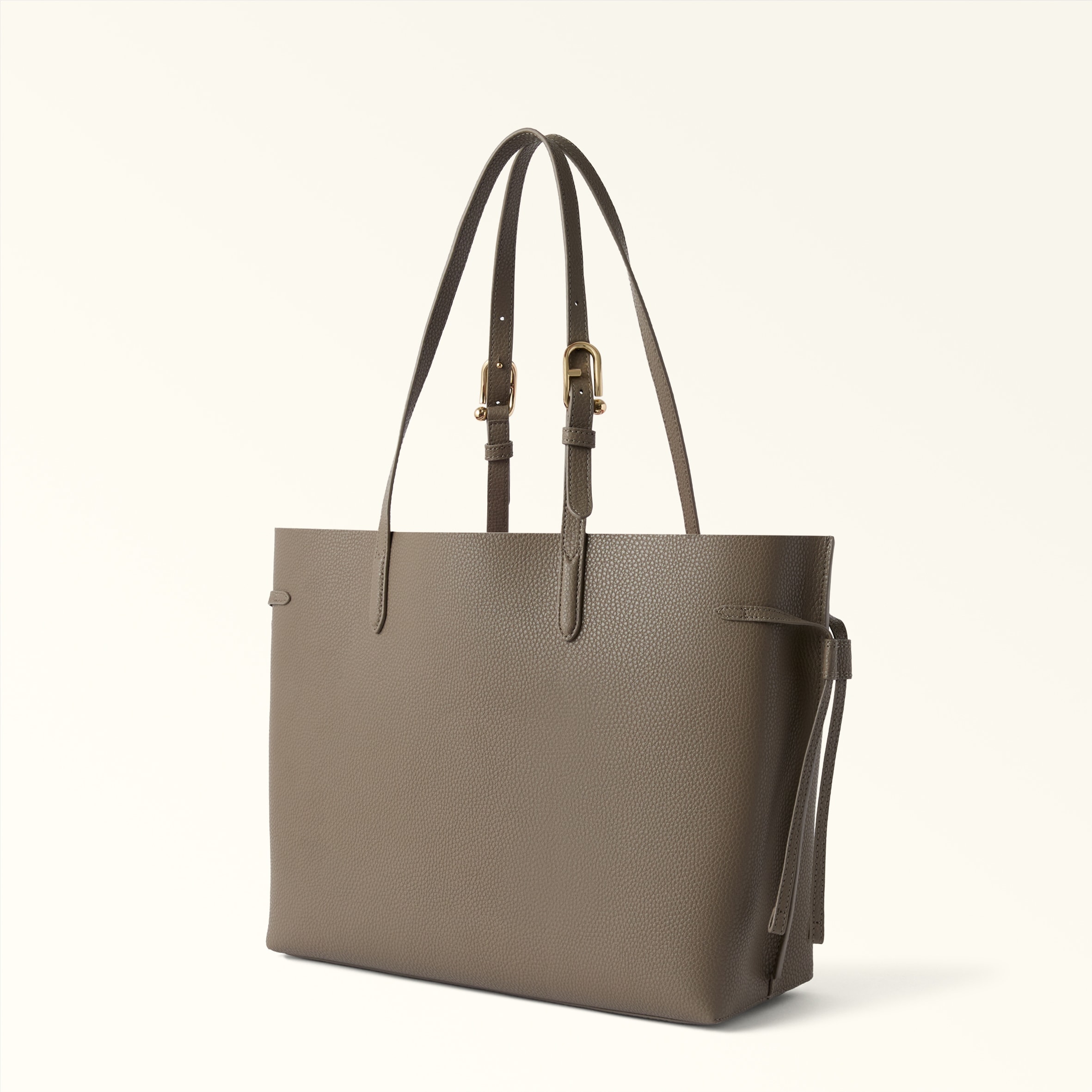 Tote L Muddy Gray+Rosewood int. Furla Ava