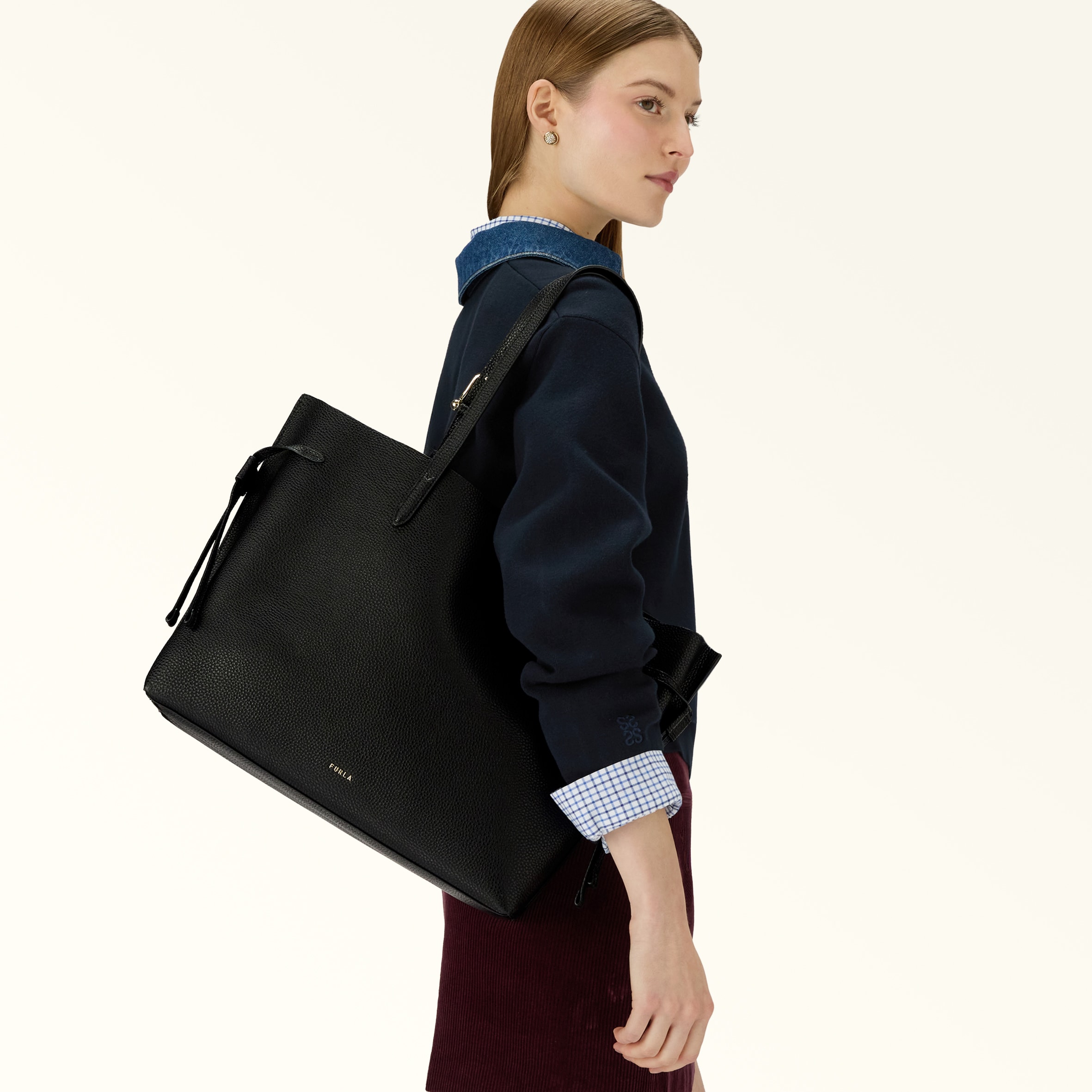 Tote L NERO+NERO int. Furla Ava | Furla US