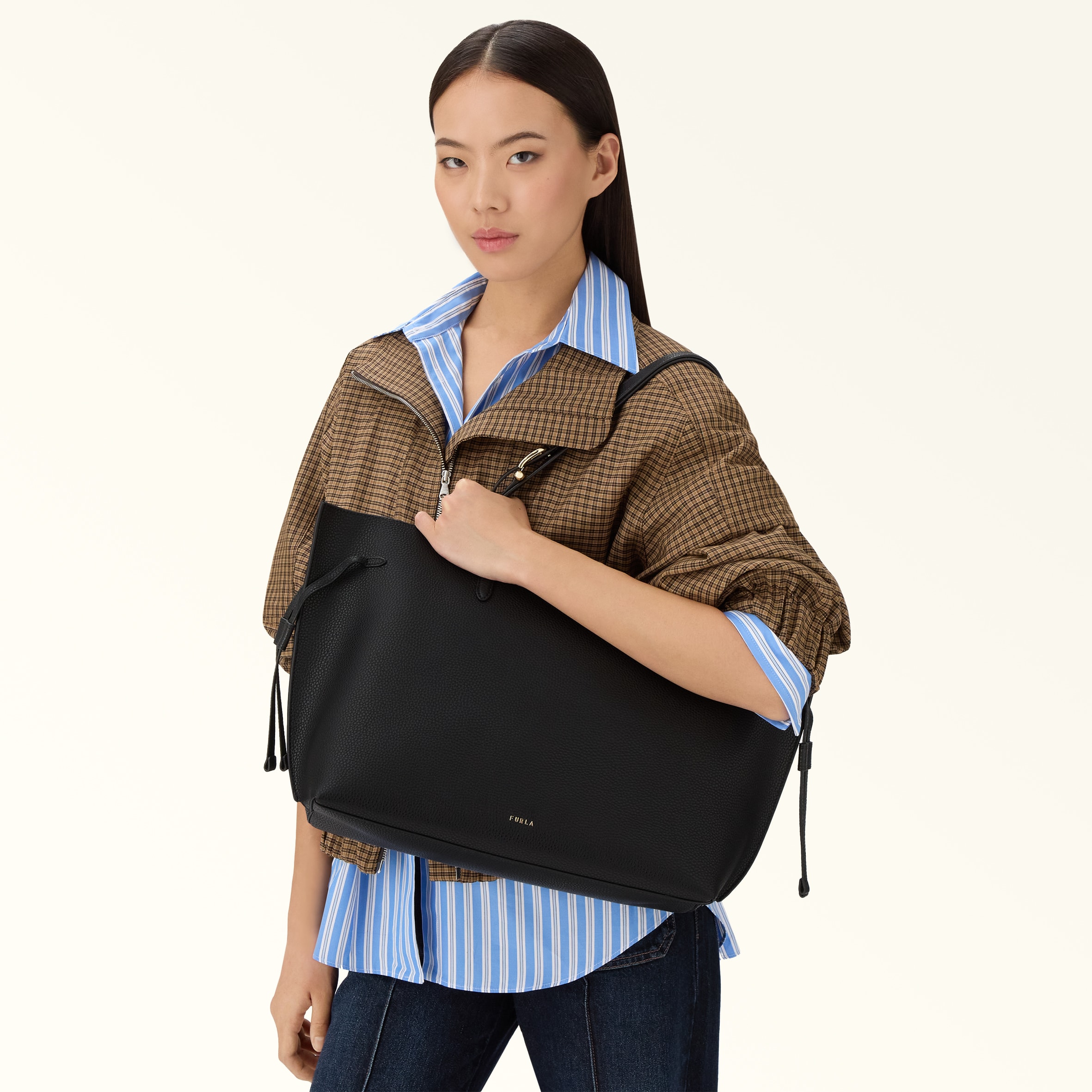 Tote L NERO+NERO int. Furla Ava | Furla US