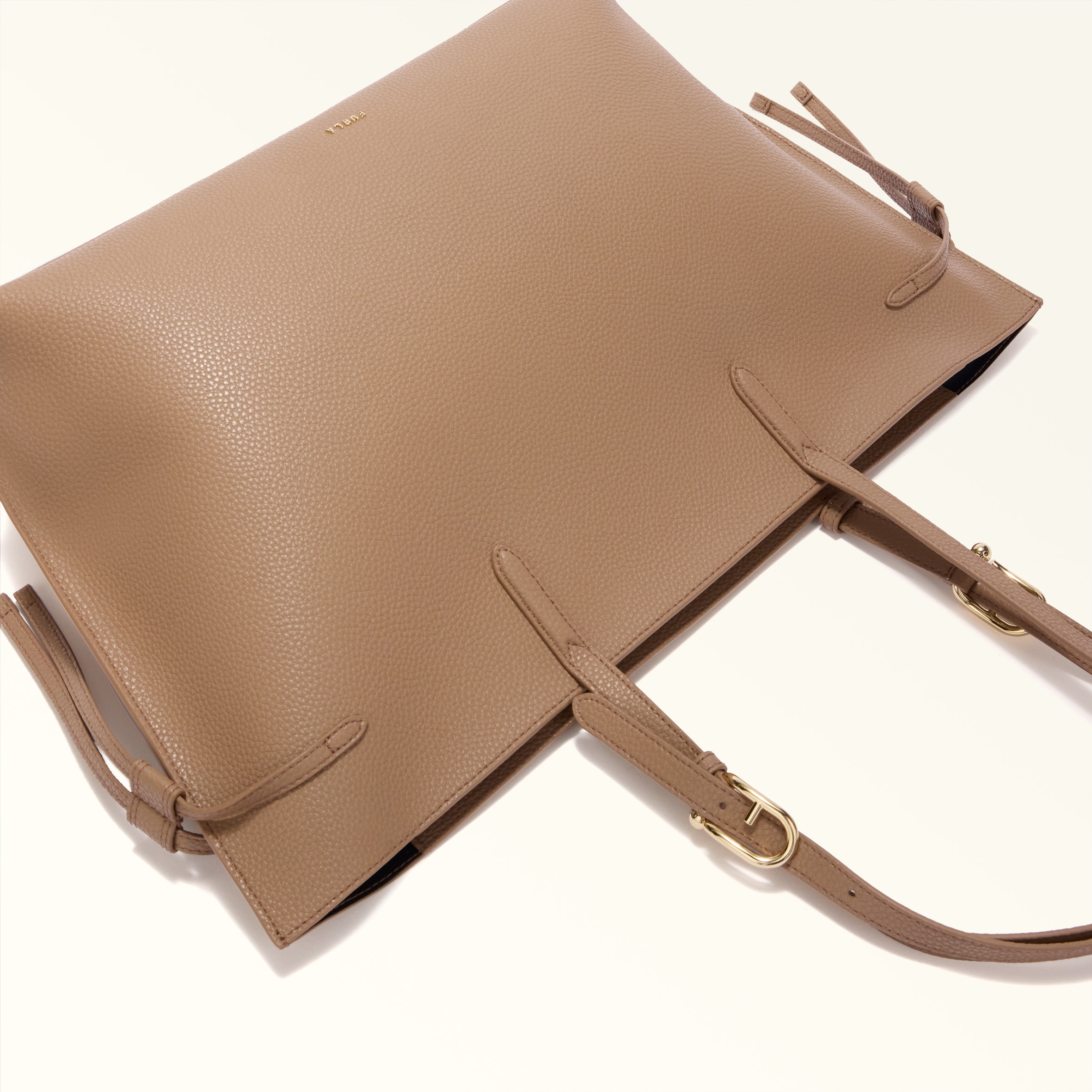 Tote L TOFFEE+NERO int. Furla Ava | Furla US