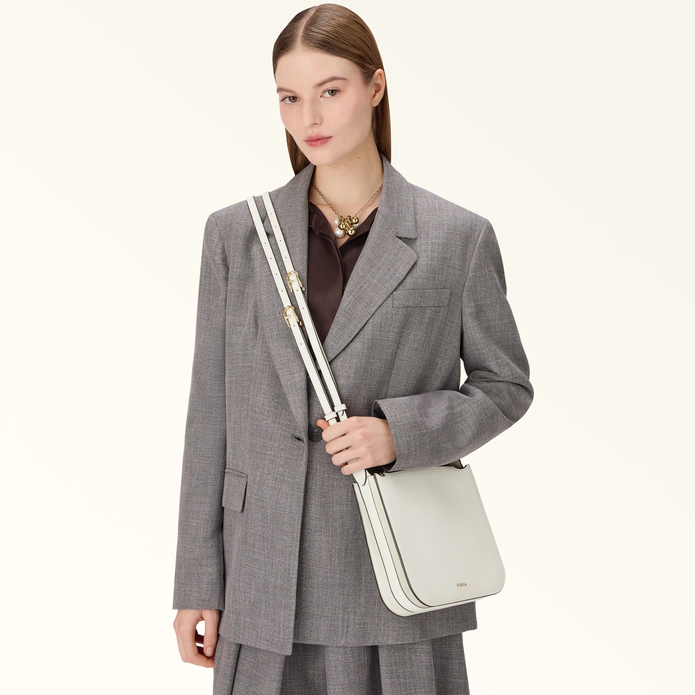 Borsa A Tracolla S Panna Furla Ava