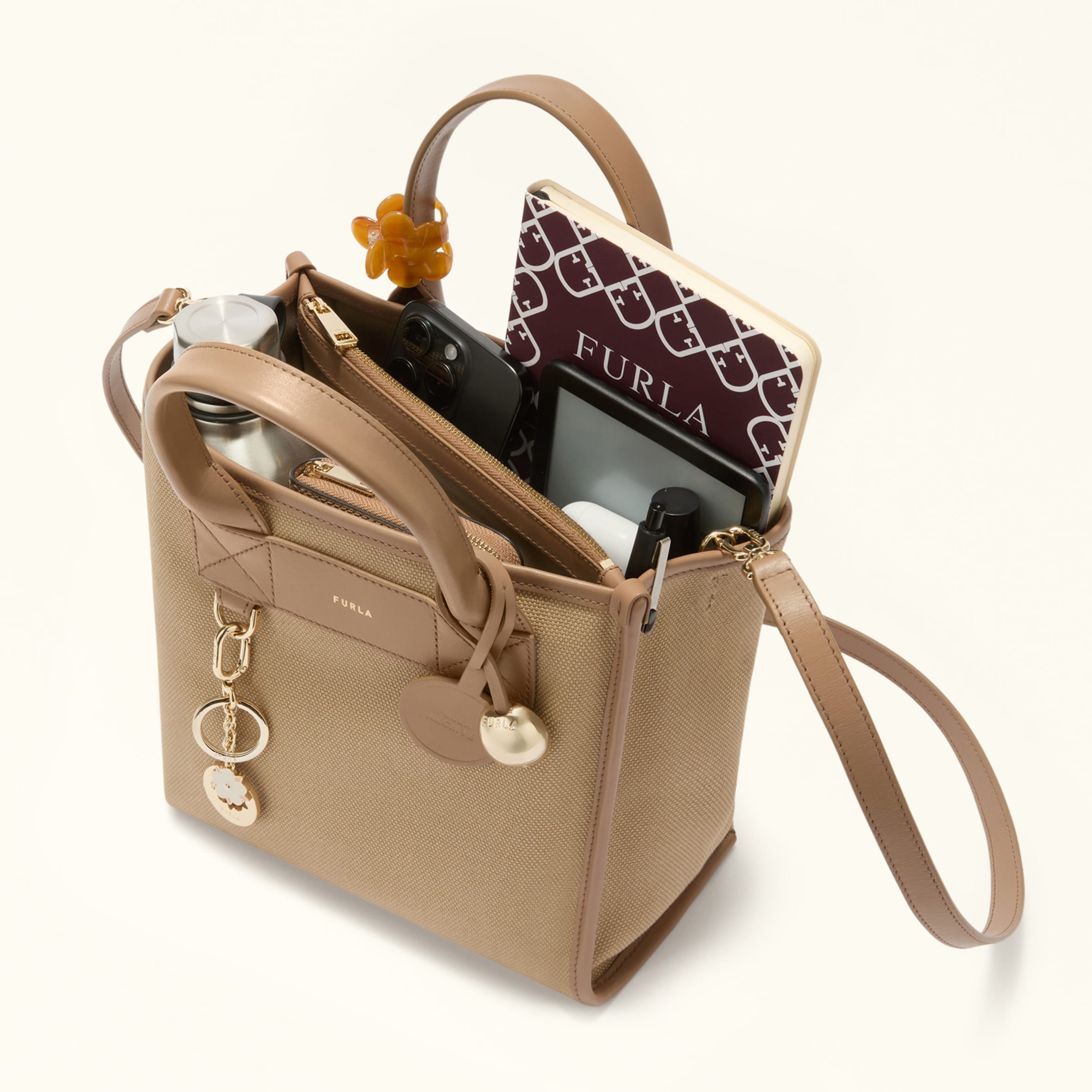 トートバッグ S NATURALE+TOFFEE Furla Divide It | Furla JP