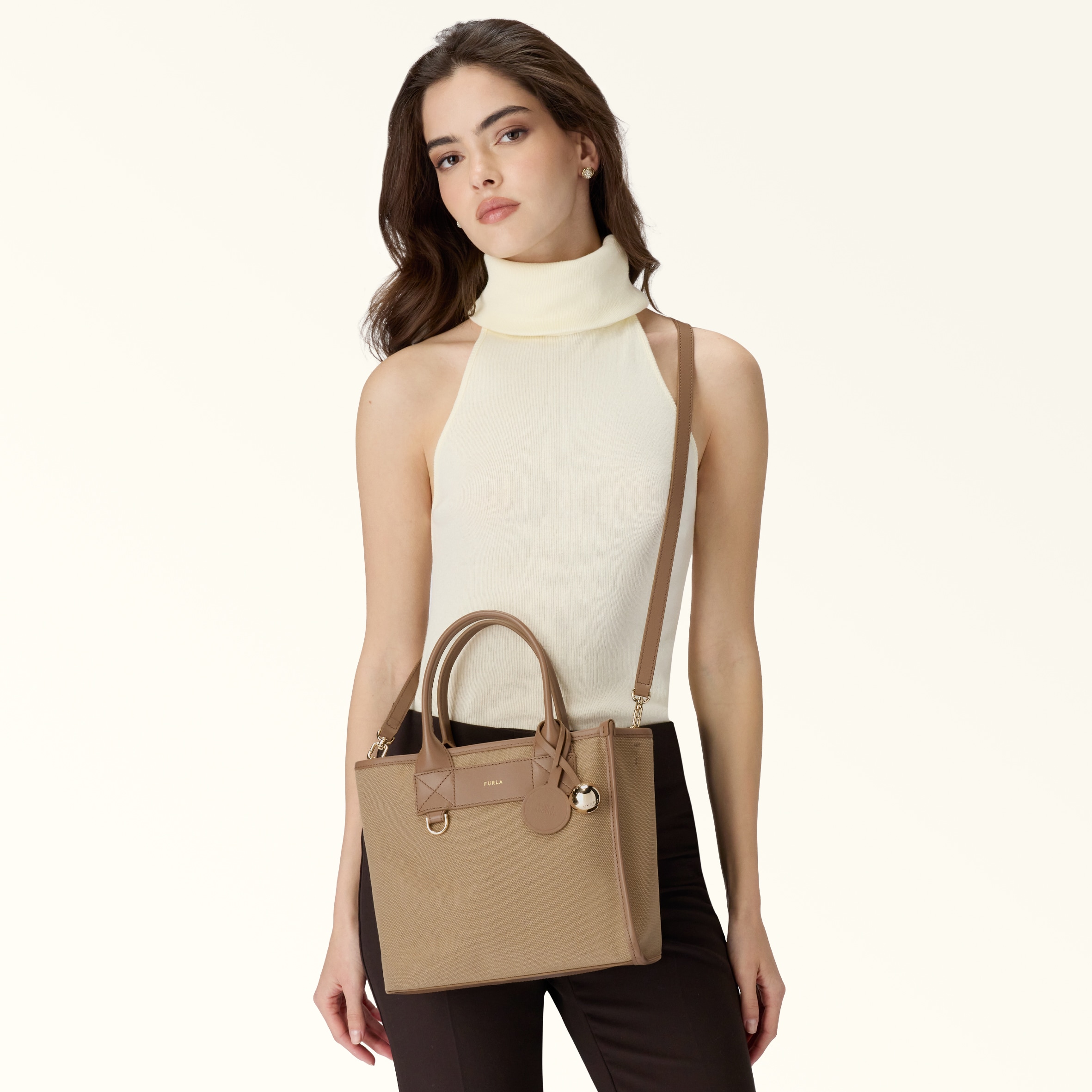 トートバッグ S NATURALE+TOFFEE Furla Divide It | Furla JP