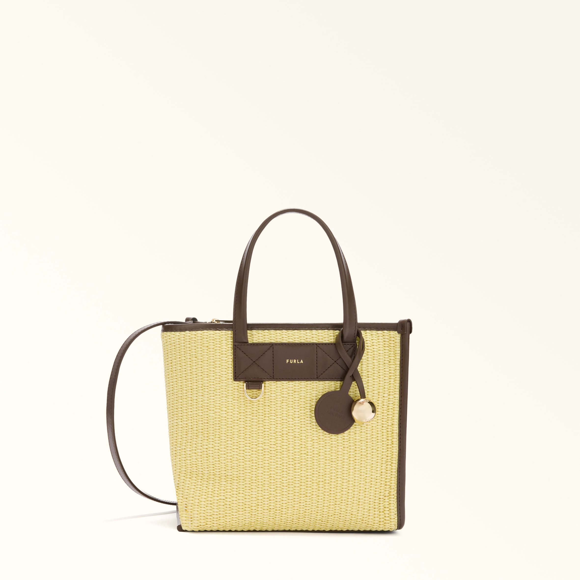 FURLAトートバッグ　ブラック✕ブラウン 楽天市場】フルラ FURLA NET トートバッグ L CAFFE ブラウン系