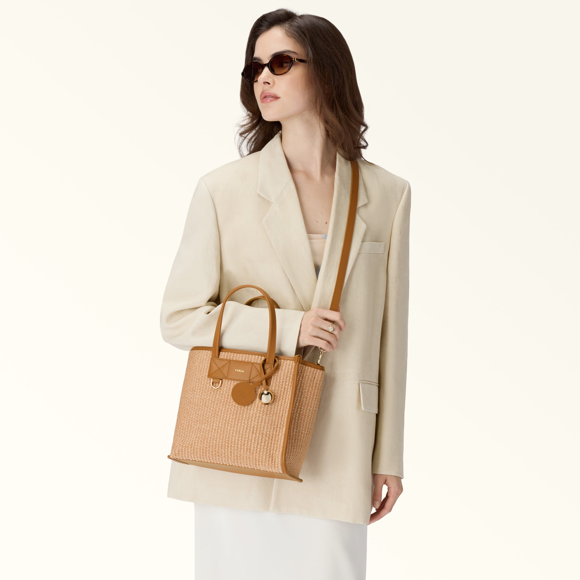 Tote S TONI NATURALE+TABACCO Furla Divide It | Furla US