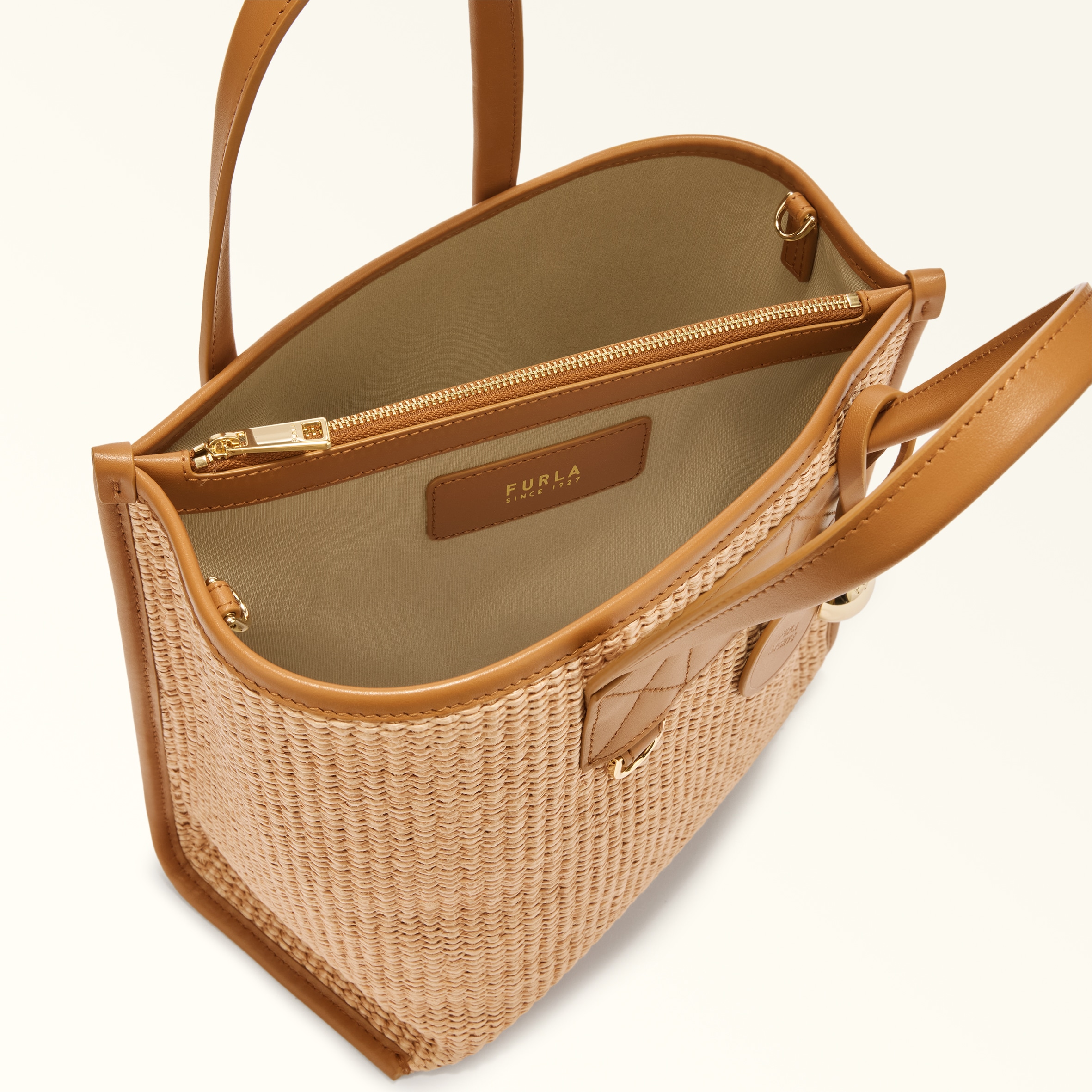 トートバッグ S TONI NATURALE+TABACCO Furla Divide It | Furla JP