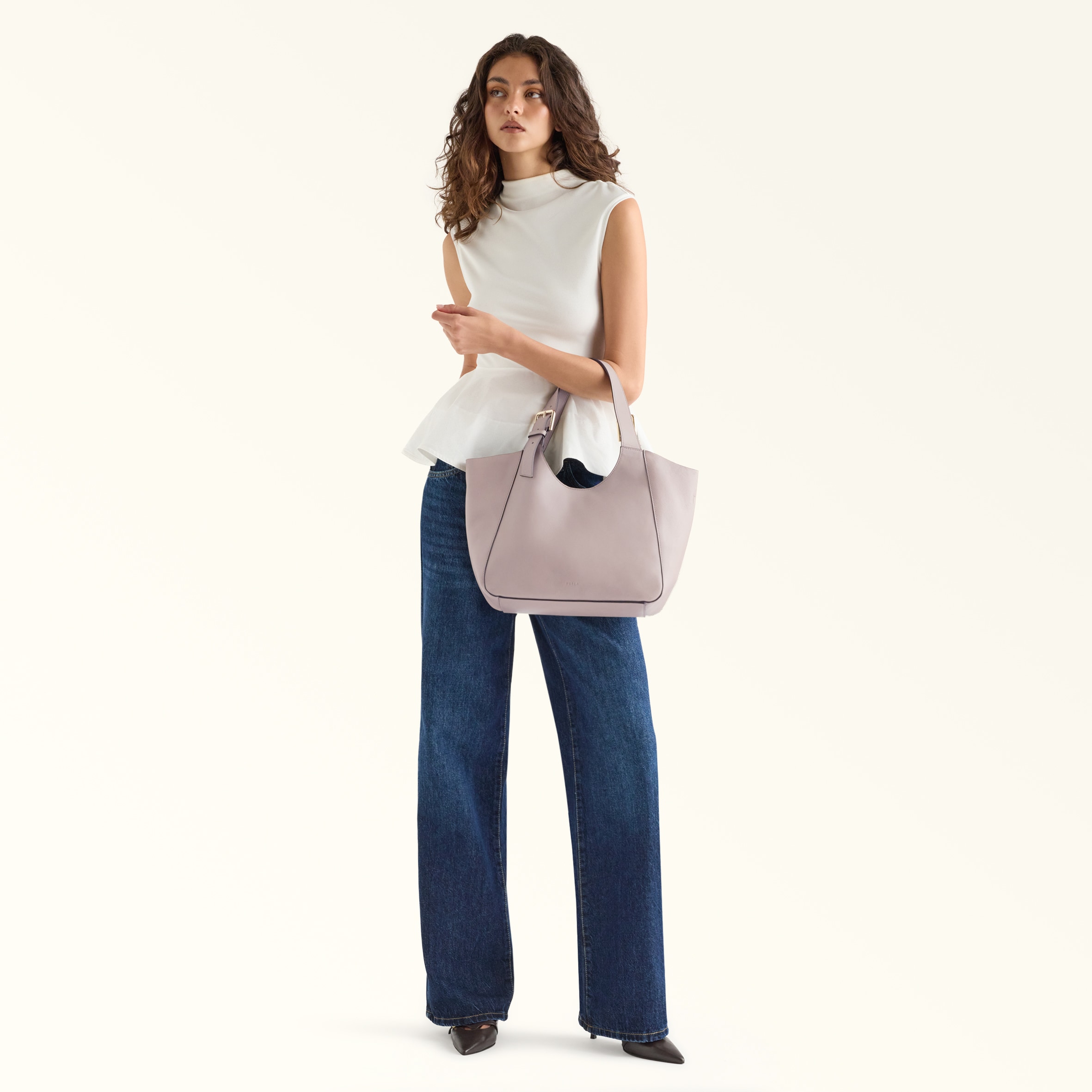 トートバッグ M CACHEMIRE GRAY Furla Dora | Furla JP