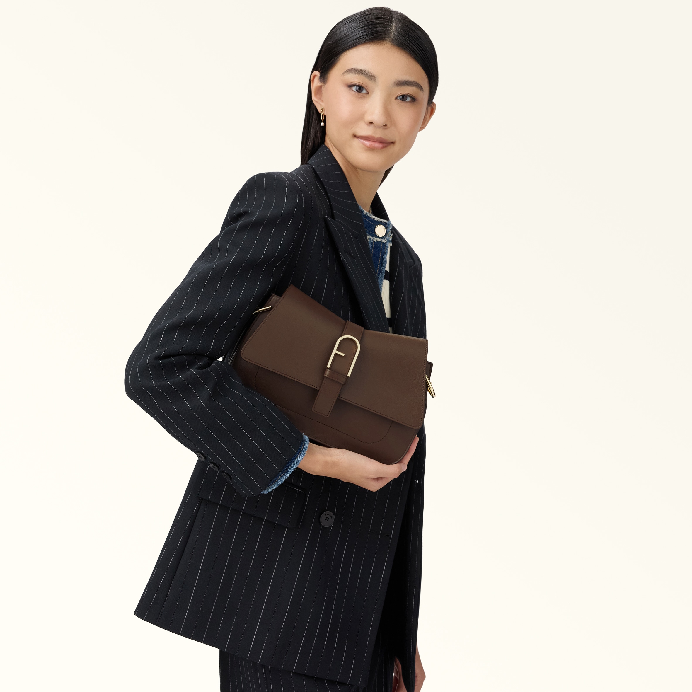 Top Handle M ESPRESSO Furla Flow | Furla US Top Handle M ESPRESSO Furla Flow | Furla US