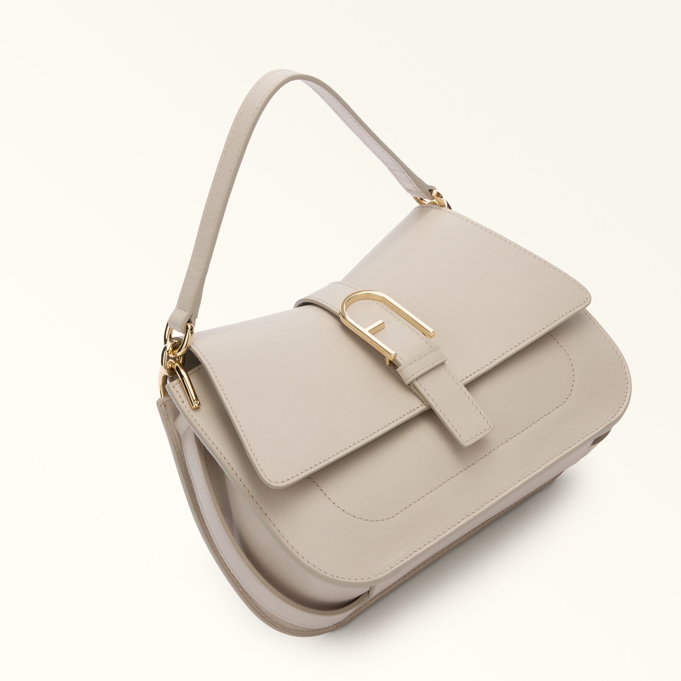 【美品】FURLA ハンドバッグ　フロー　ベージュ フルラ FURLA Furla ショルダーバッグ FLOW フロー WB01032 BX2045