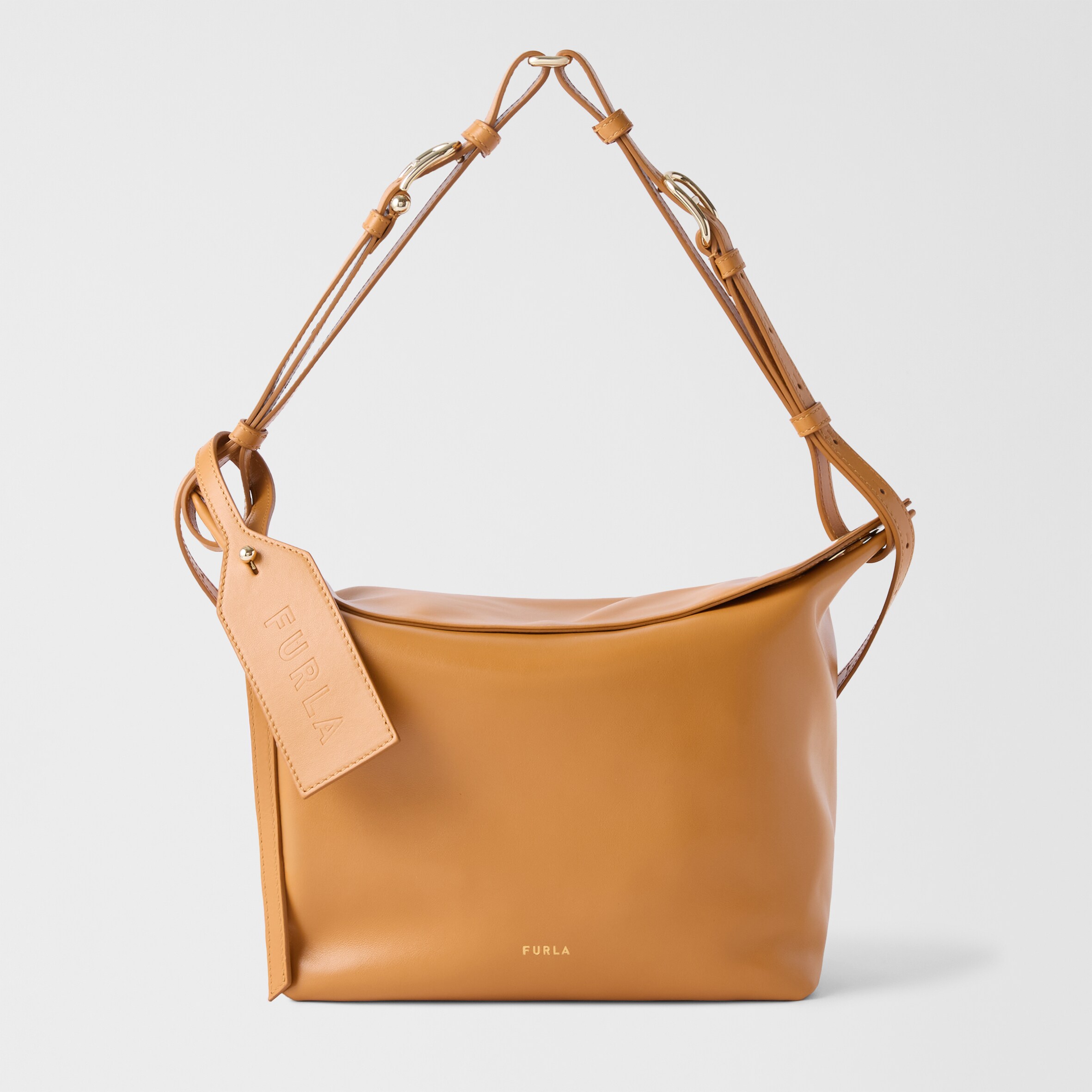 フルラ レザー 巾着ショルダーバッグ FURLA - 新品 FURLA コスタンザ 