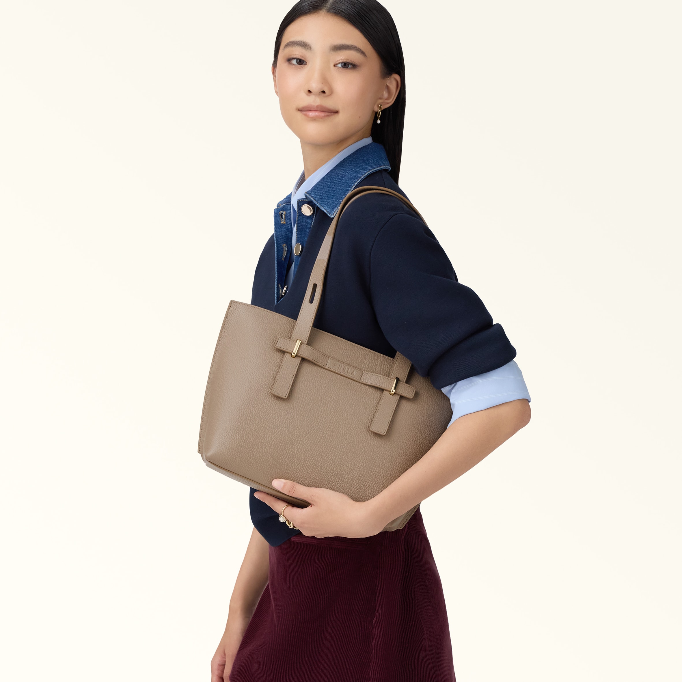 トートバッグ M STUCCO GRAY Furla Giove | Furla JP