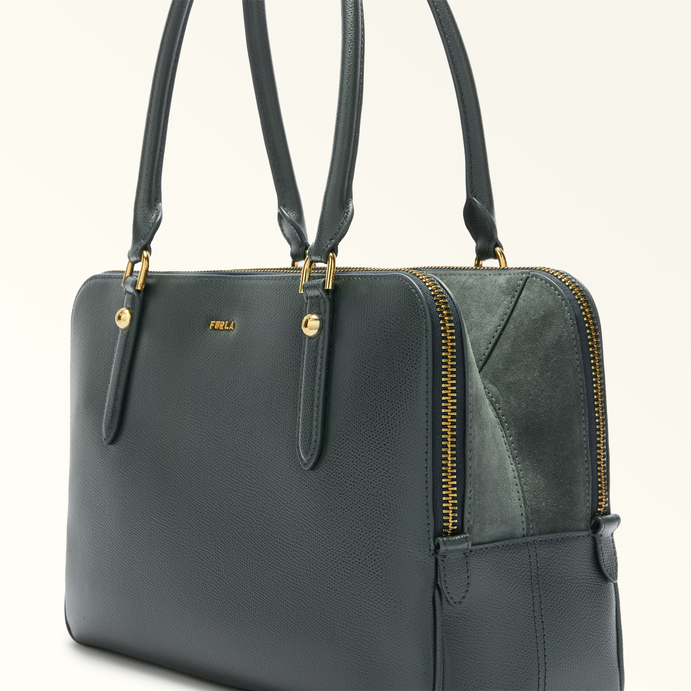 Boston Bag L DEEP GREEN Furla Giulia | Furla US