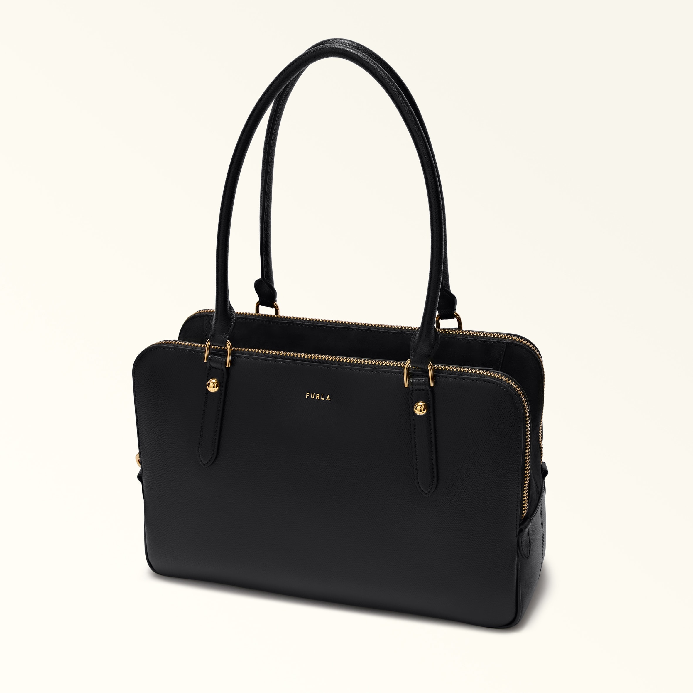 【 FURLA 】ジュリア (BLACK) Boston Bag L NERO Furla Giulia | Furla US
