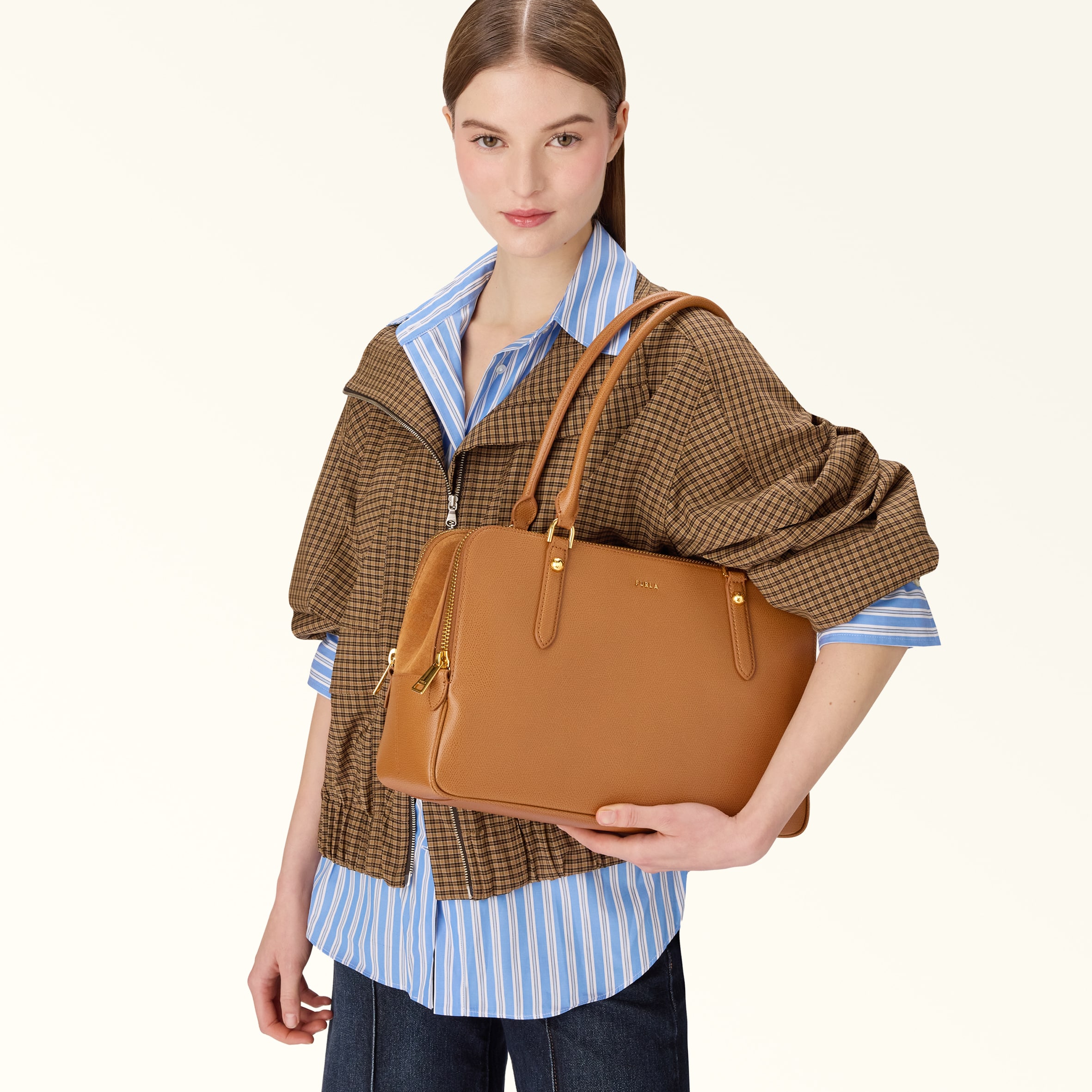 Boston Bag L TABACCO Furla Giulia | Furla US Boston Bag L TABACCO Furla Giulia | Furla US