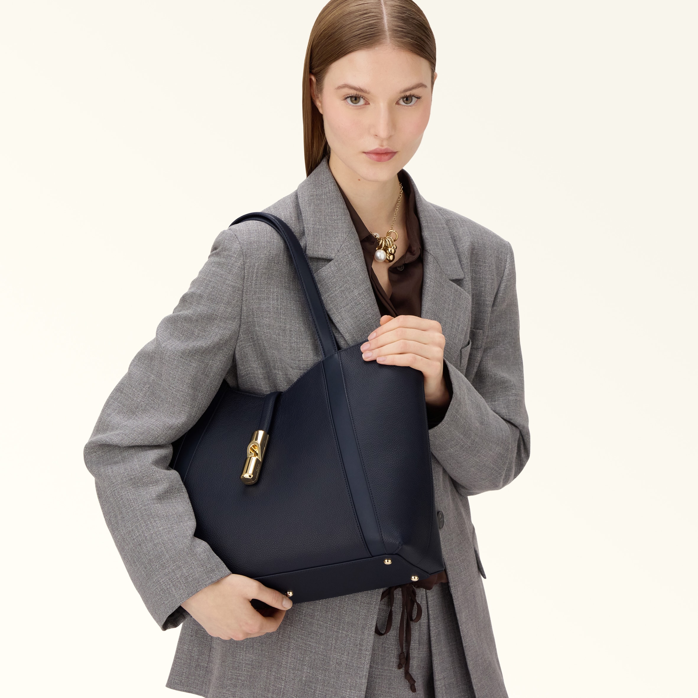 Tote L INK BLUE Furla Goccia | Furla US