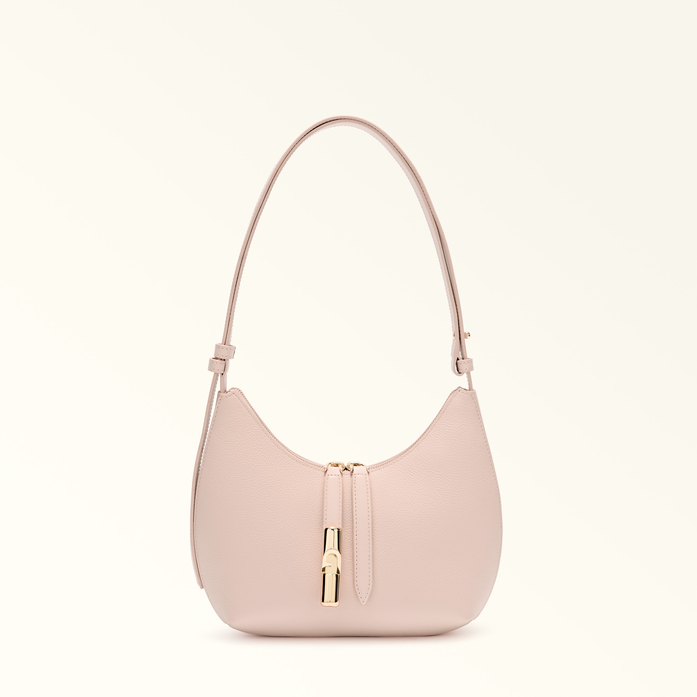 Furla Goccia Borsa A Spalla S Dusty Pink Rosa Pelle Di Vitello Notte + Pelle Di Vitello Sidney Donna