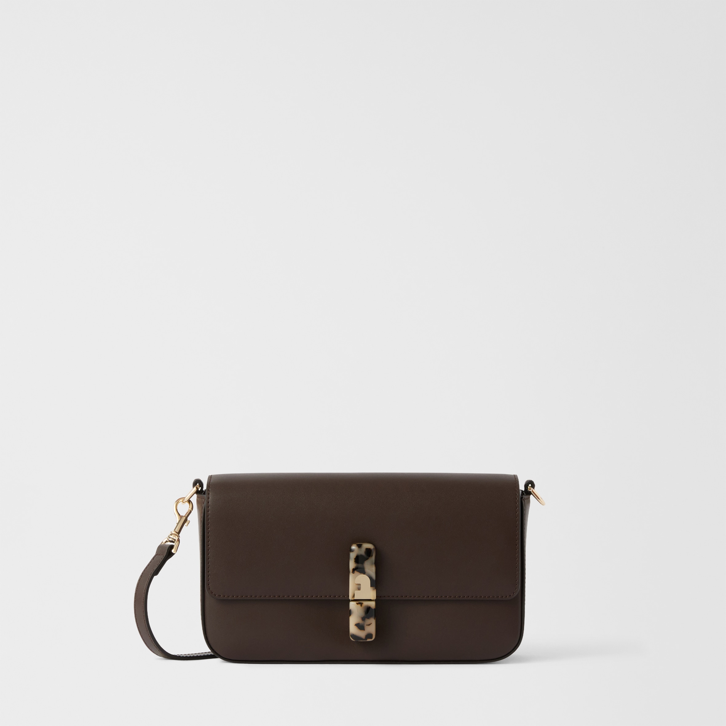 Furla Donna Marrone Iride Borsa A Tracolla S Cioccolato Pelle Di Vitello Sidney