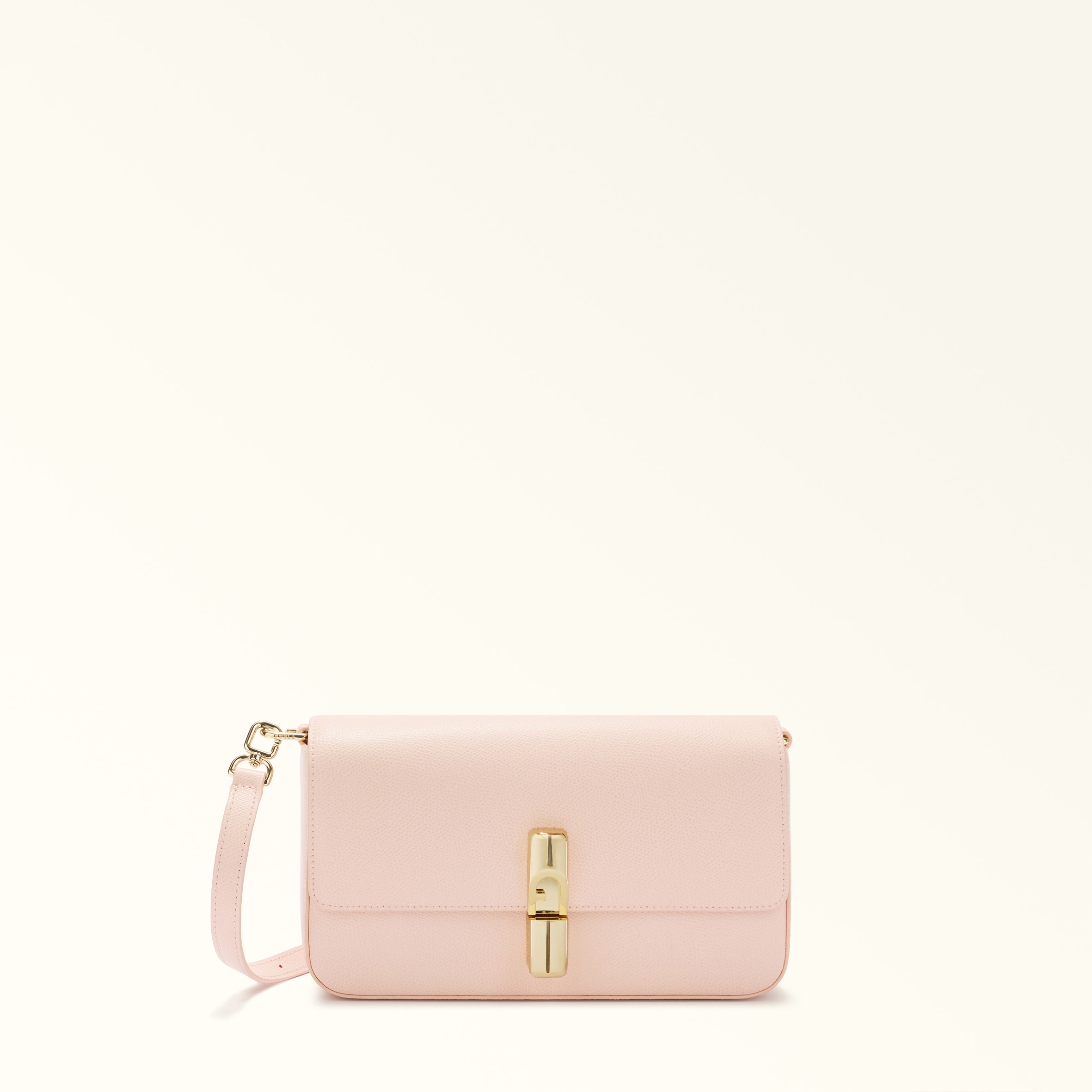 Furla Pink Iride Crossbody S Dusty Textured Leather Woman