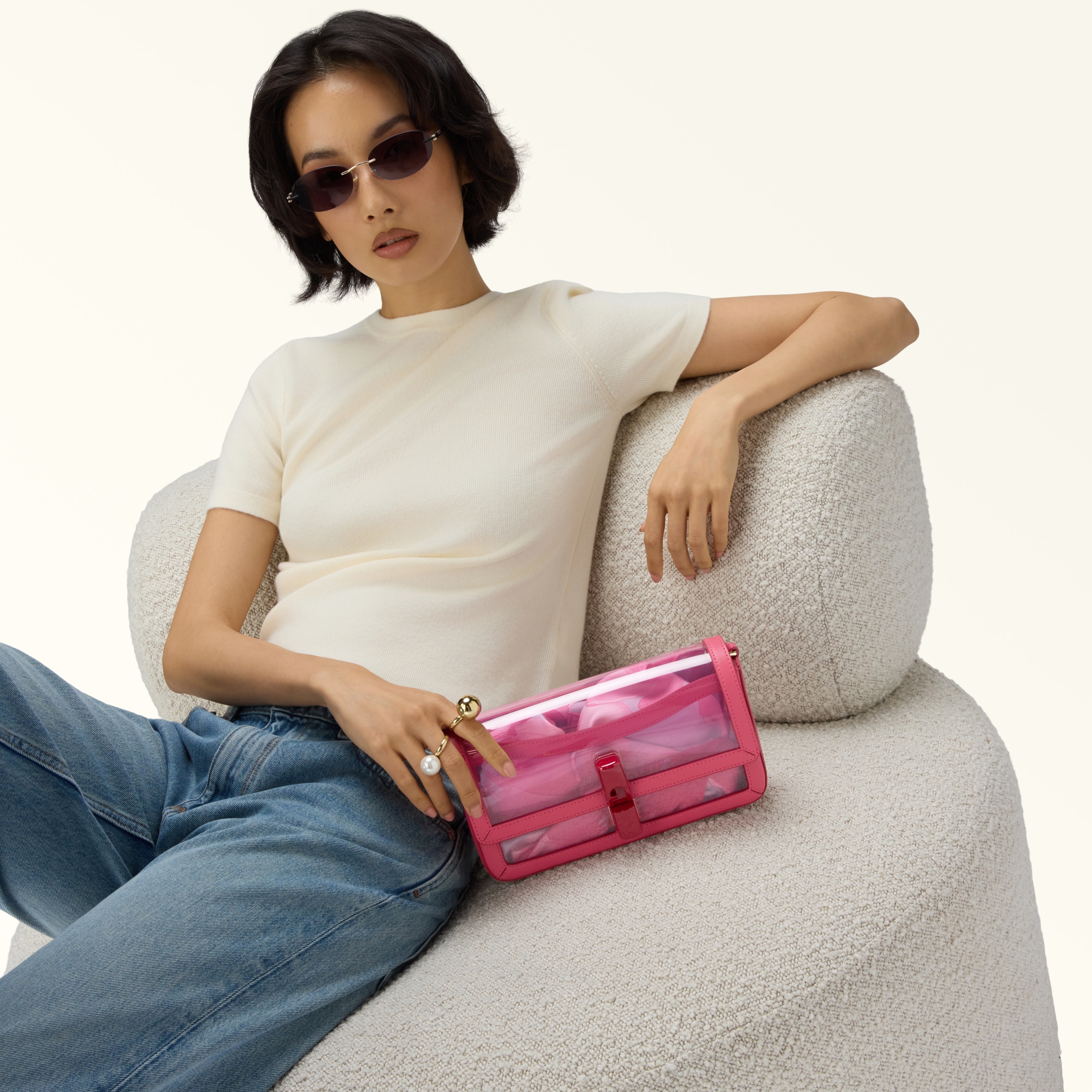 Crossbody S Toni Velvet Pink Furla Iride
