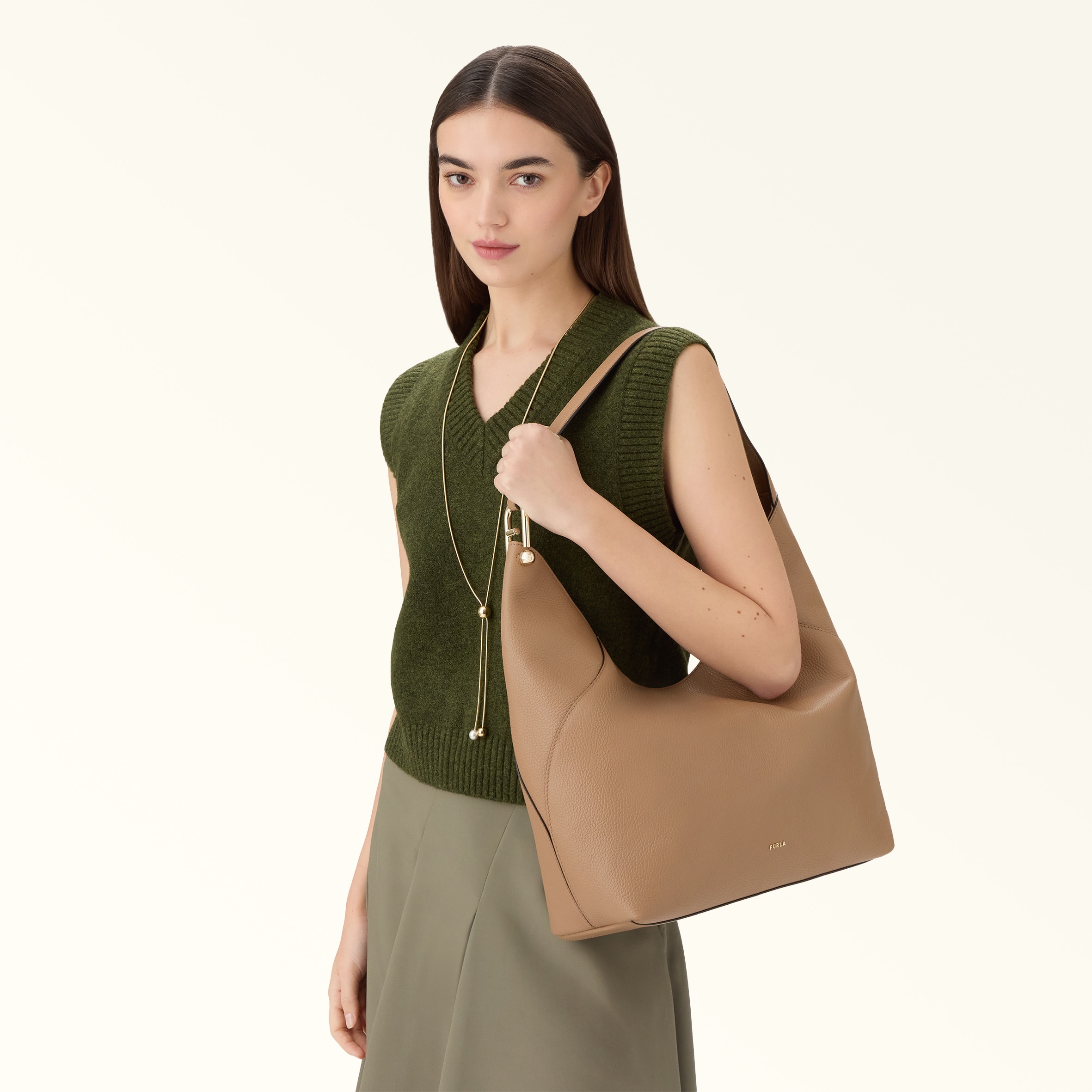 Shoulder Bag L DESERTO Furla Lara | Furla US