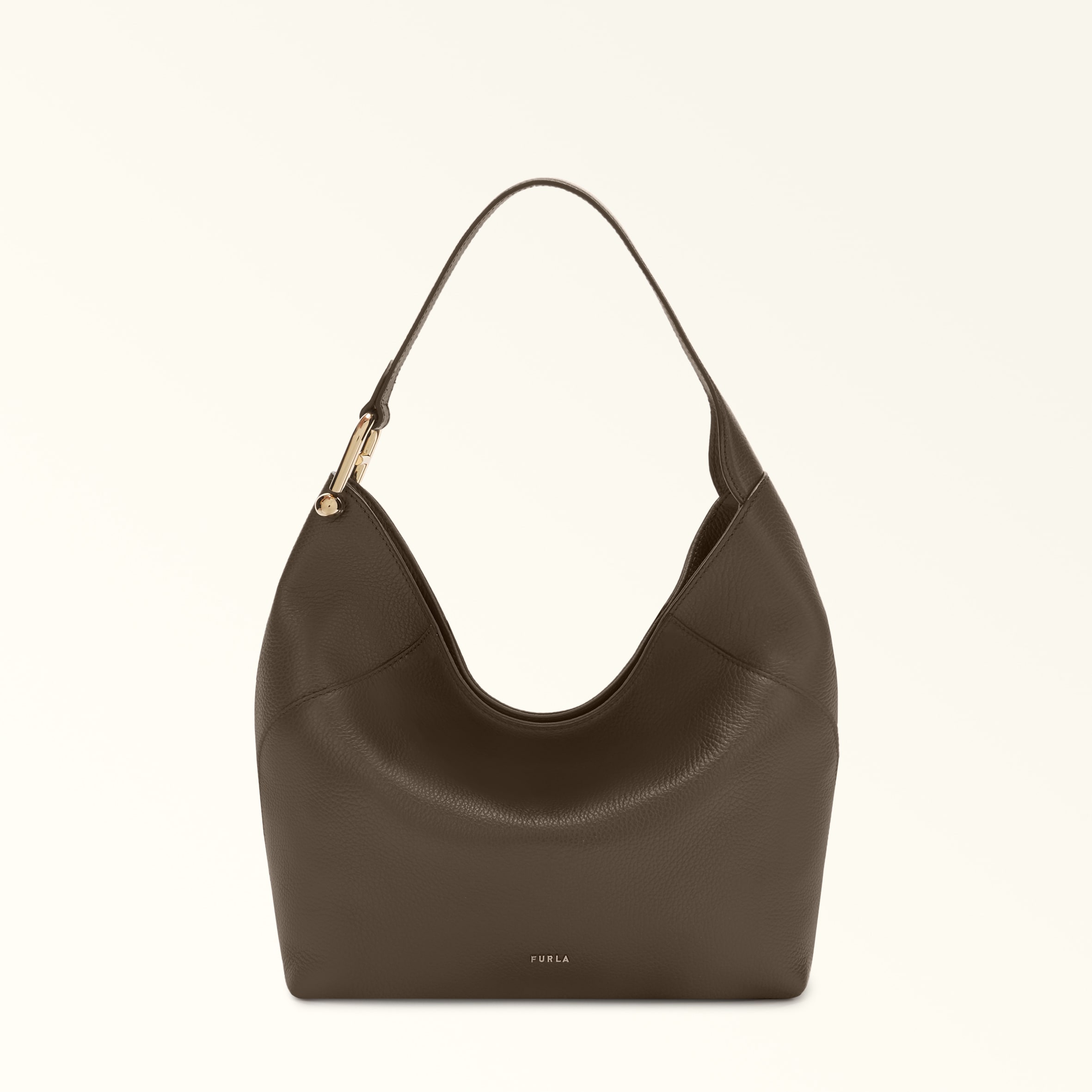 Furla Lara Borsa A Spalla M Mogano Viola Pelle Di Vitello Granata Donna In Purple