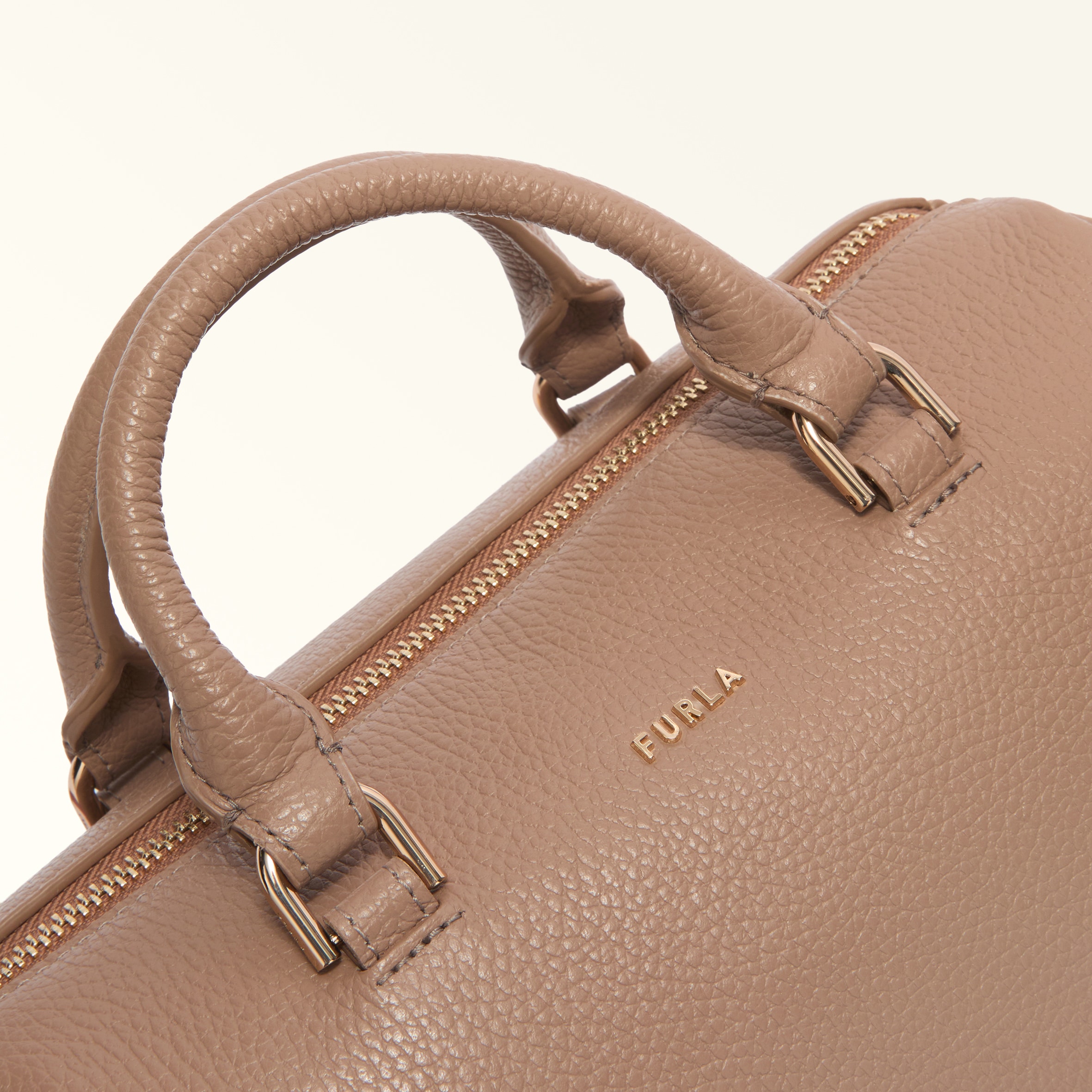 Boston Bag S GREIGE Furla Mialissa | Furla US