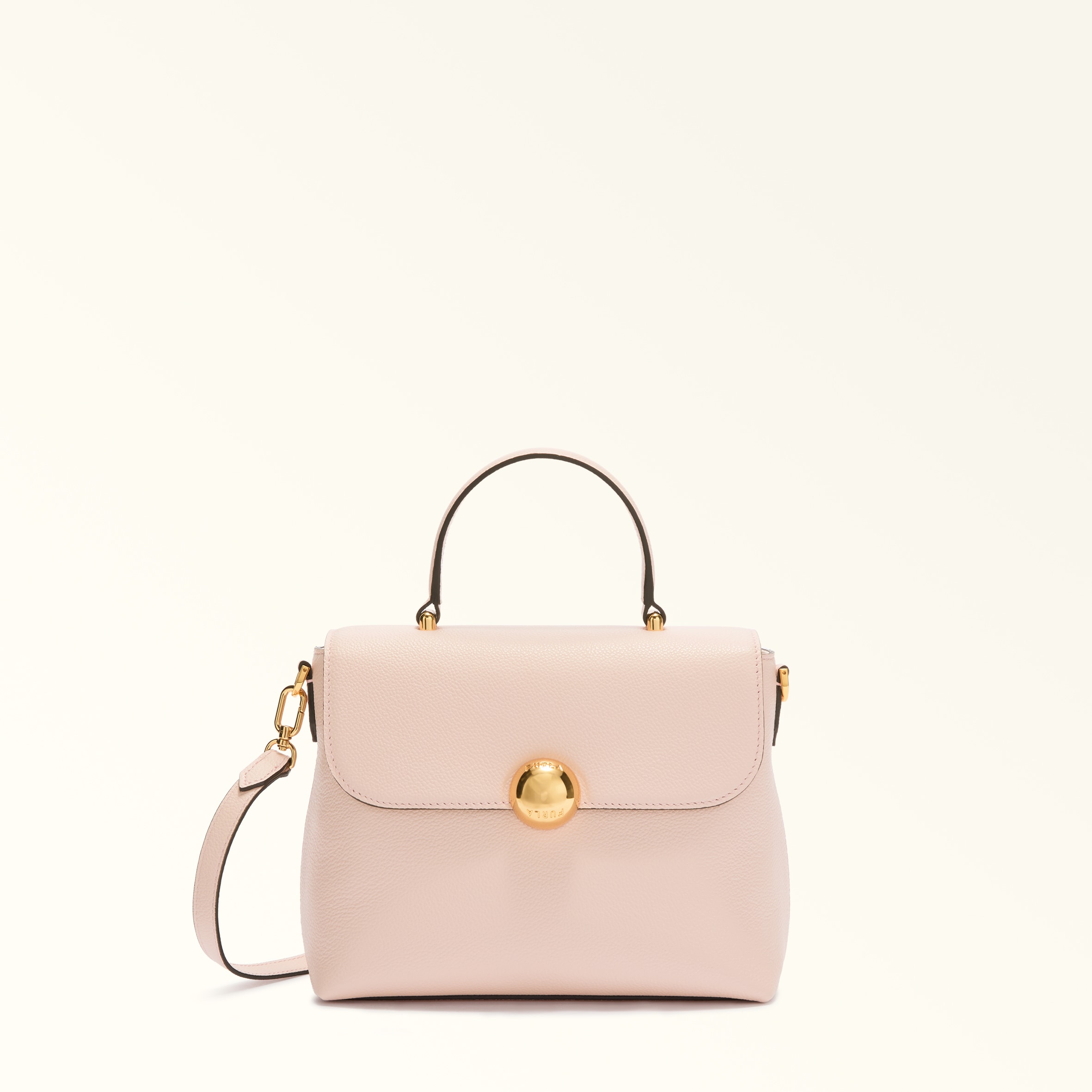 Furla Moonlight Borsa A Mano S Dusty Pink Rosa Pelle Di Vitello Notte Donna
