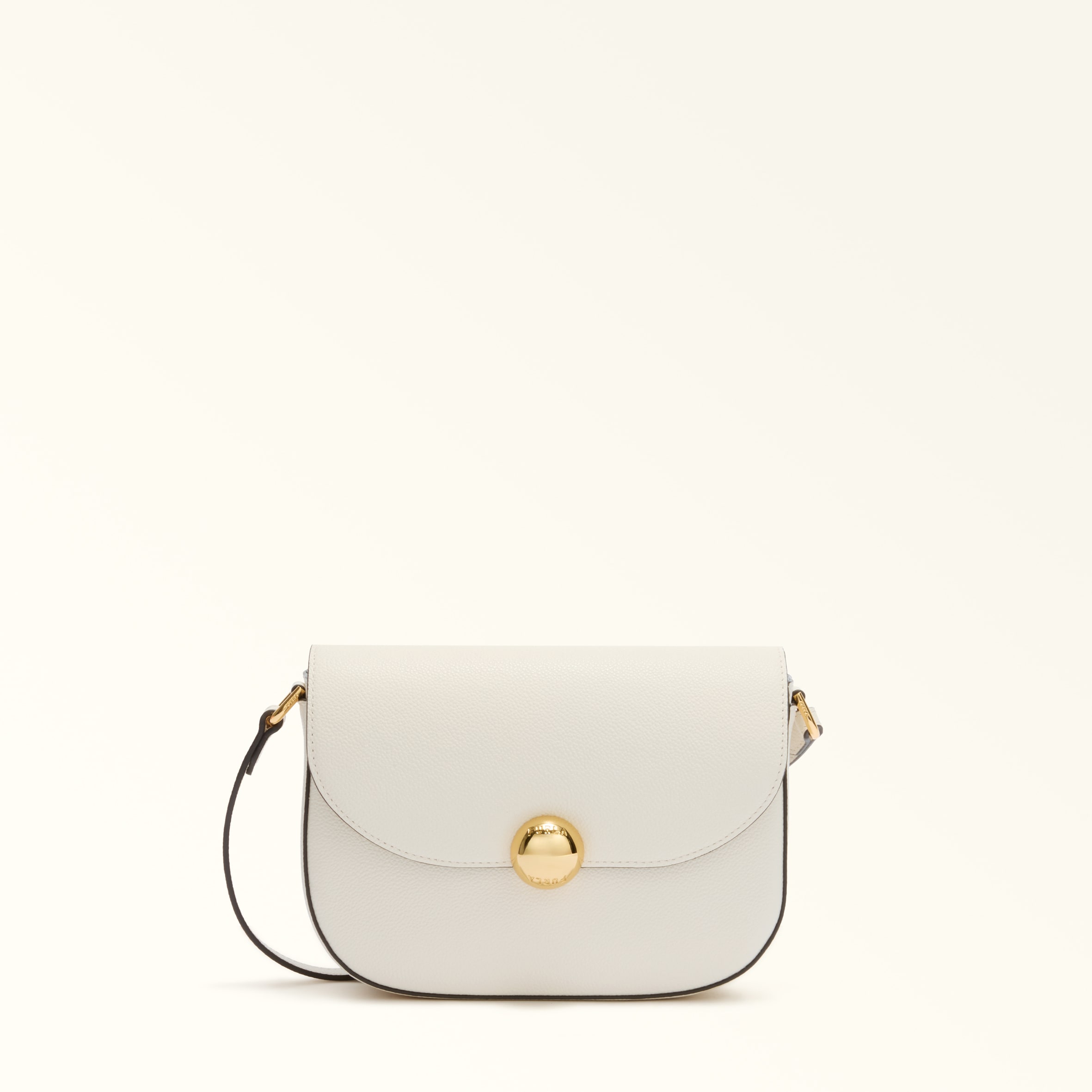 Furla Donna Bianco Moonlight Borsa A Tracolla S Panna Pelle Di Vitello Notte