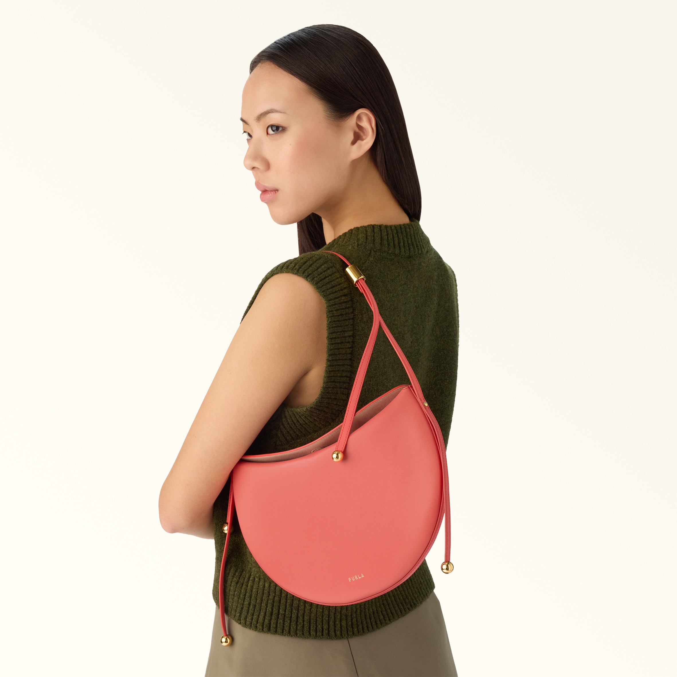 Shoulder Bag M APERITIVO Furla Moonstone | Furla US