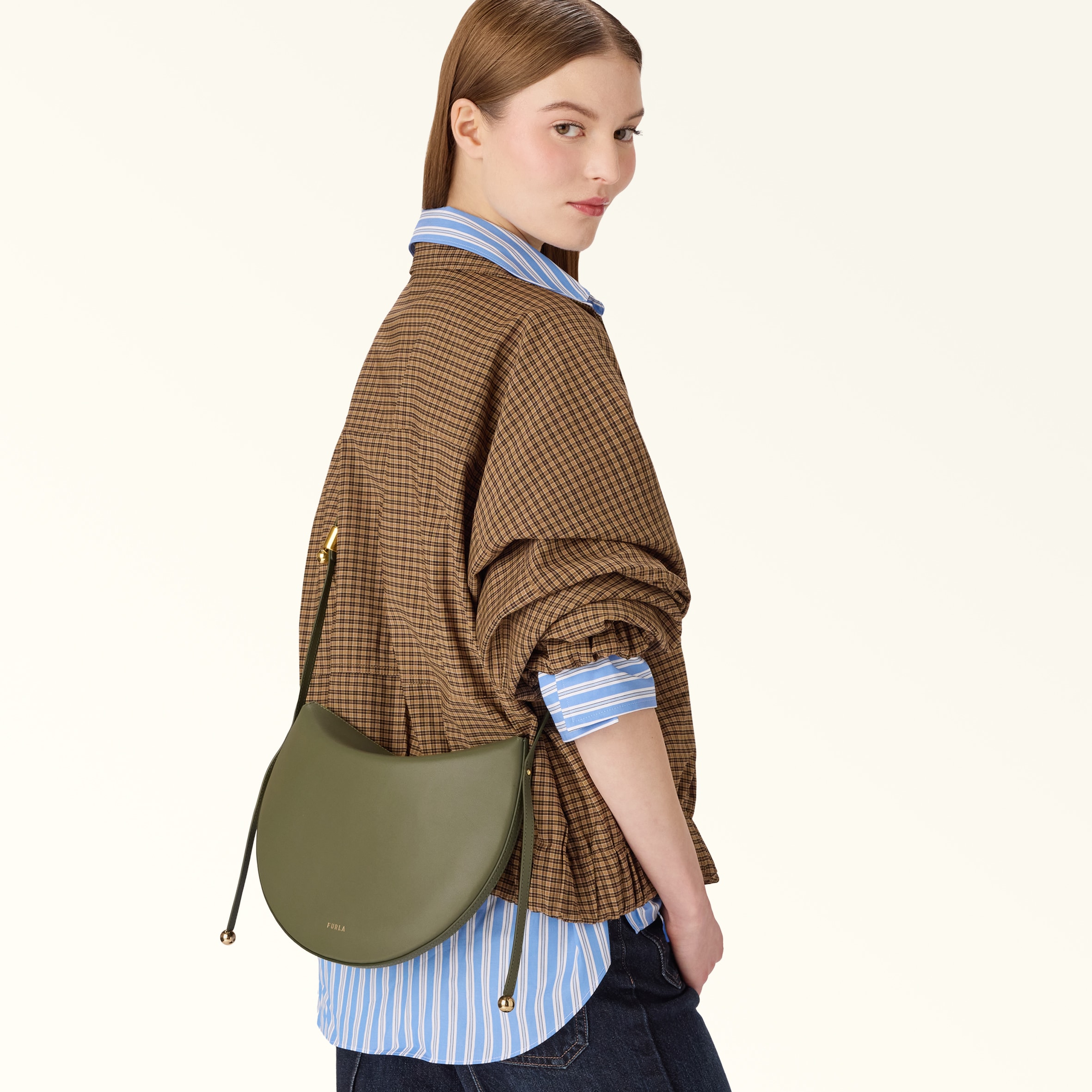 Shoulder Bag M AVOCADO Furla Moonstone | Furla US