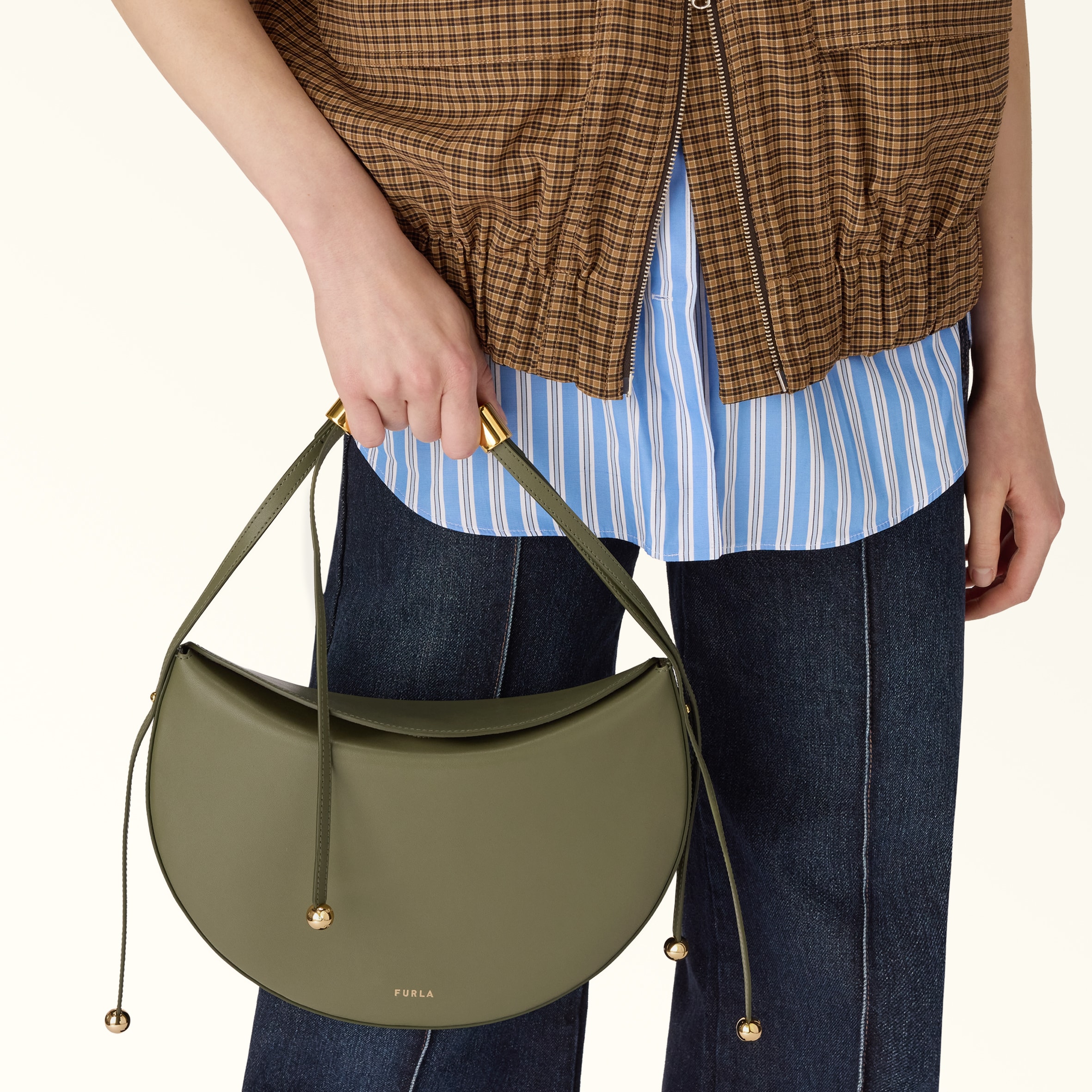Shoulder Bag M AVOCADO Furla Moonstone | Furla US