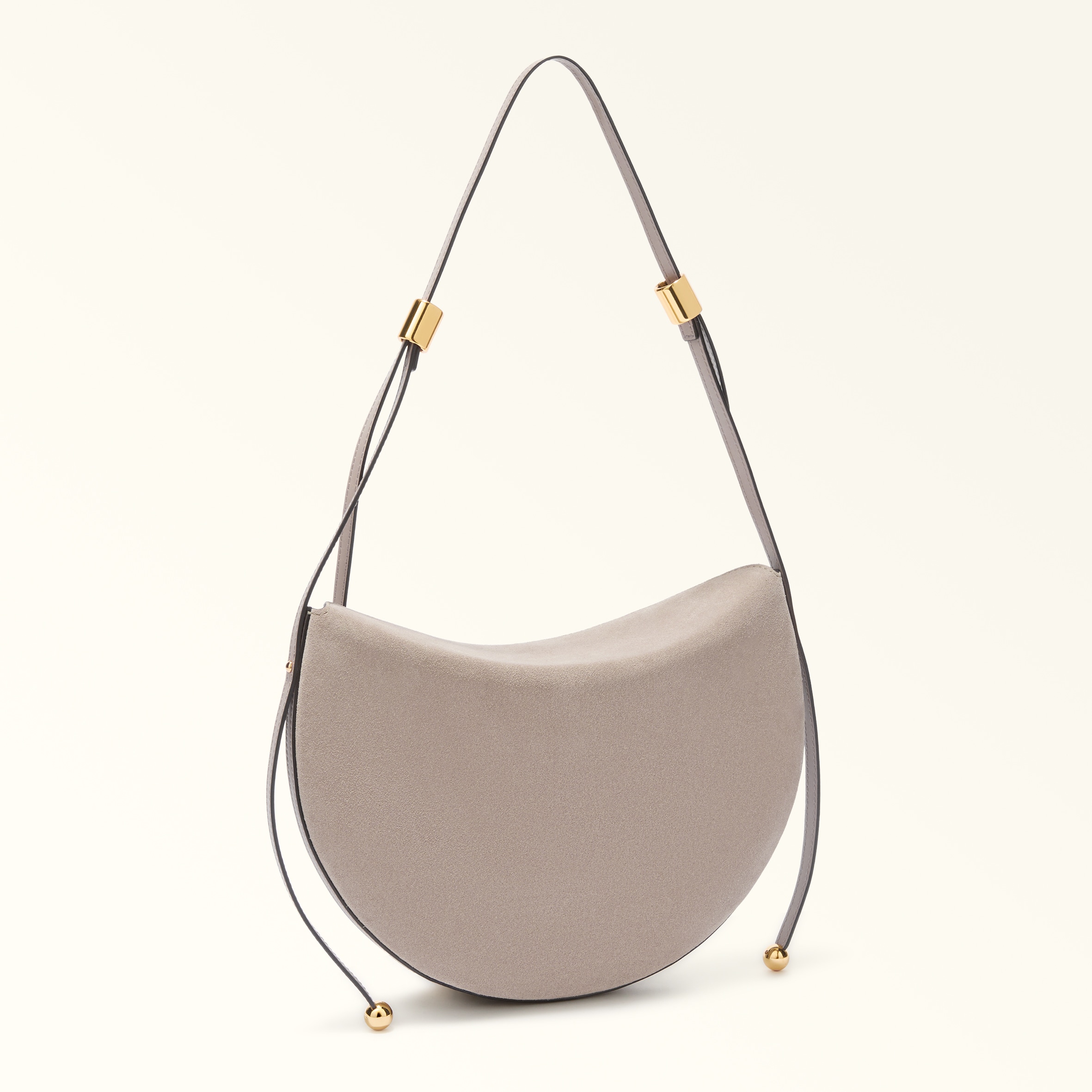 Borsa A Spalla M Toni Linen Furla Moonstone