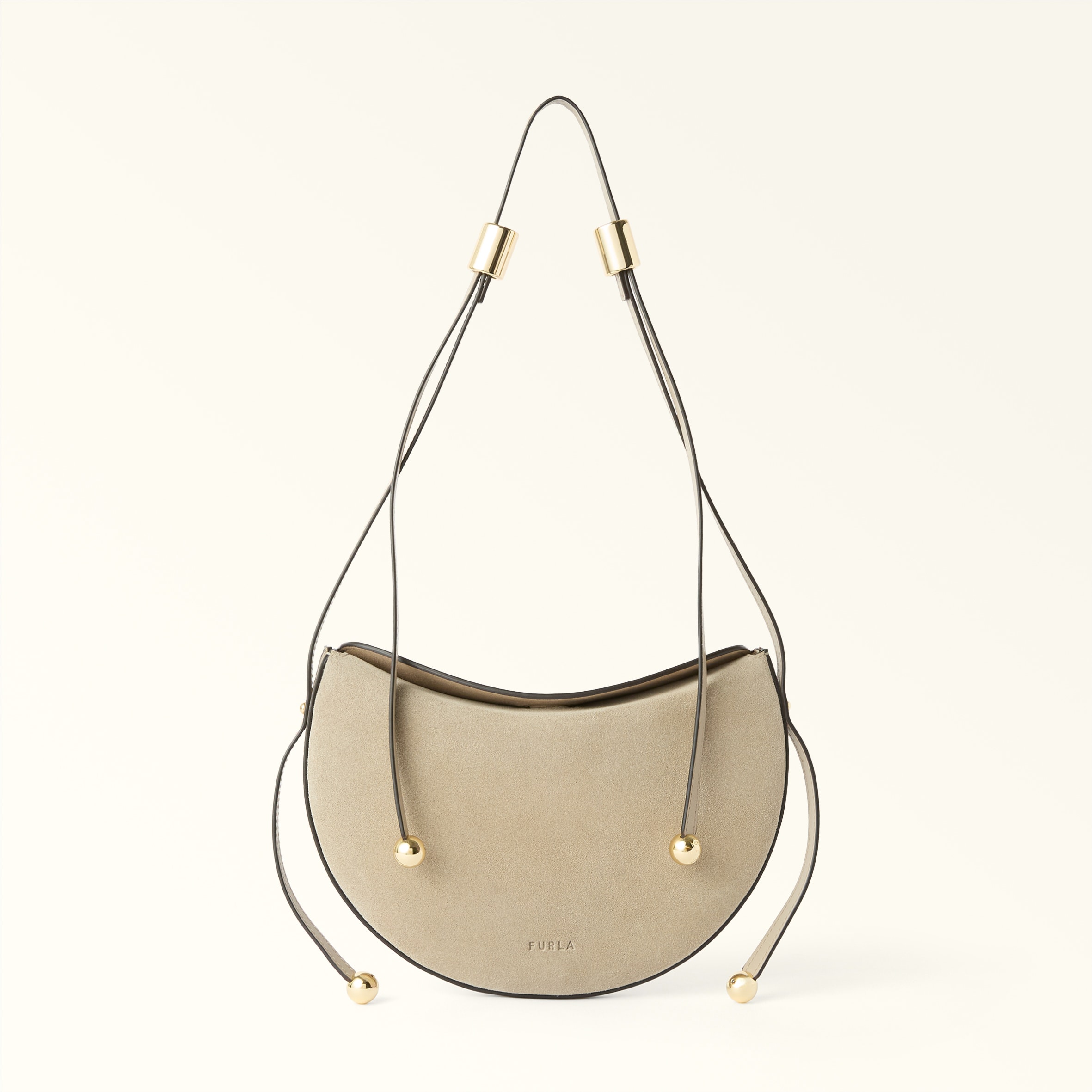 Borsa A Spalla S Toni Linen Furla Moonstone