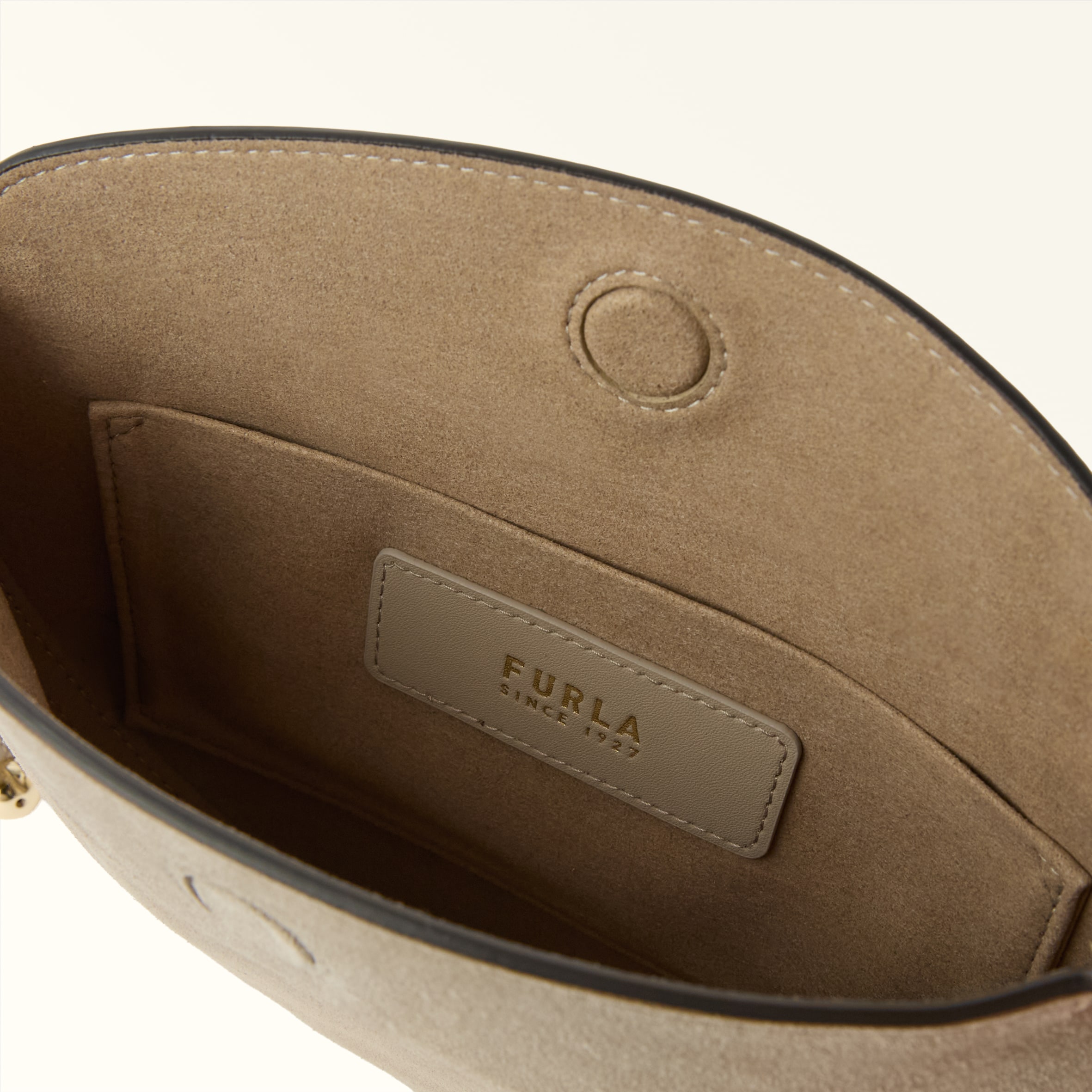 Borsa A Spalla S Toni Linen Furla Moonstone