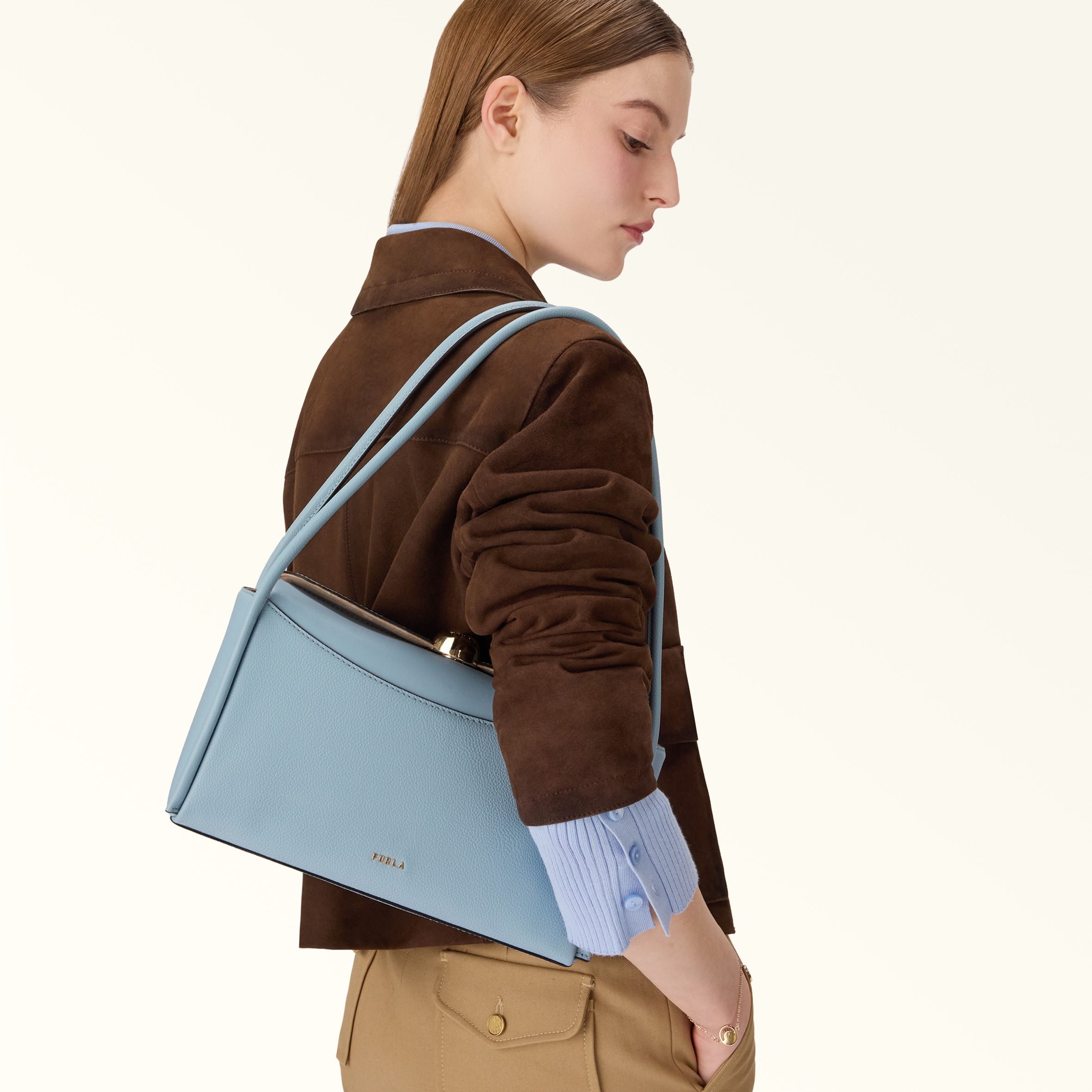 Boston Bag M CARTA DA ZUCCHERO Furla Nicole | Furla