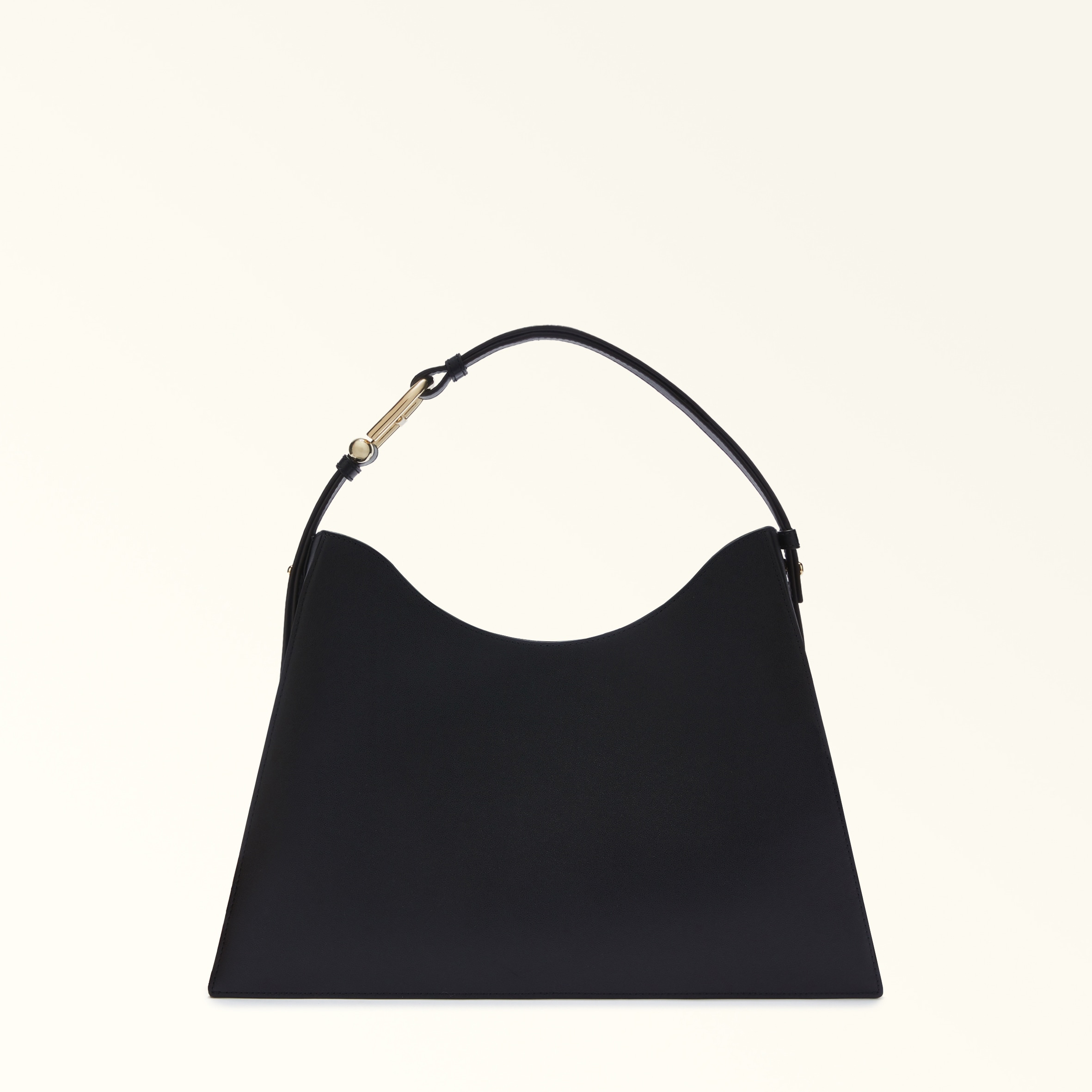 Furla Donna Nero Nuvola Borsa A Spalla Pelle Di Vitello Claris Lux