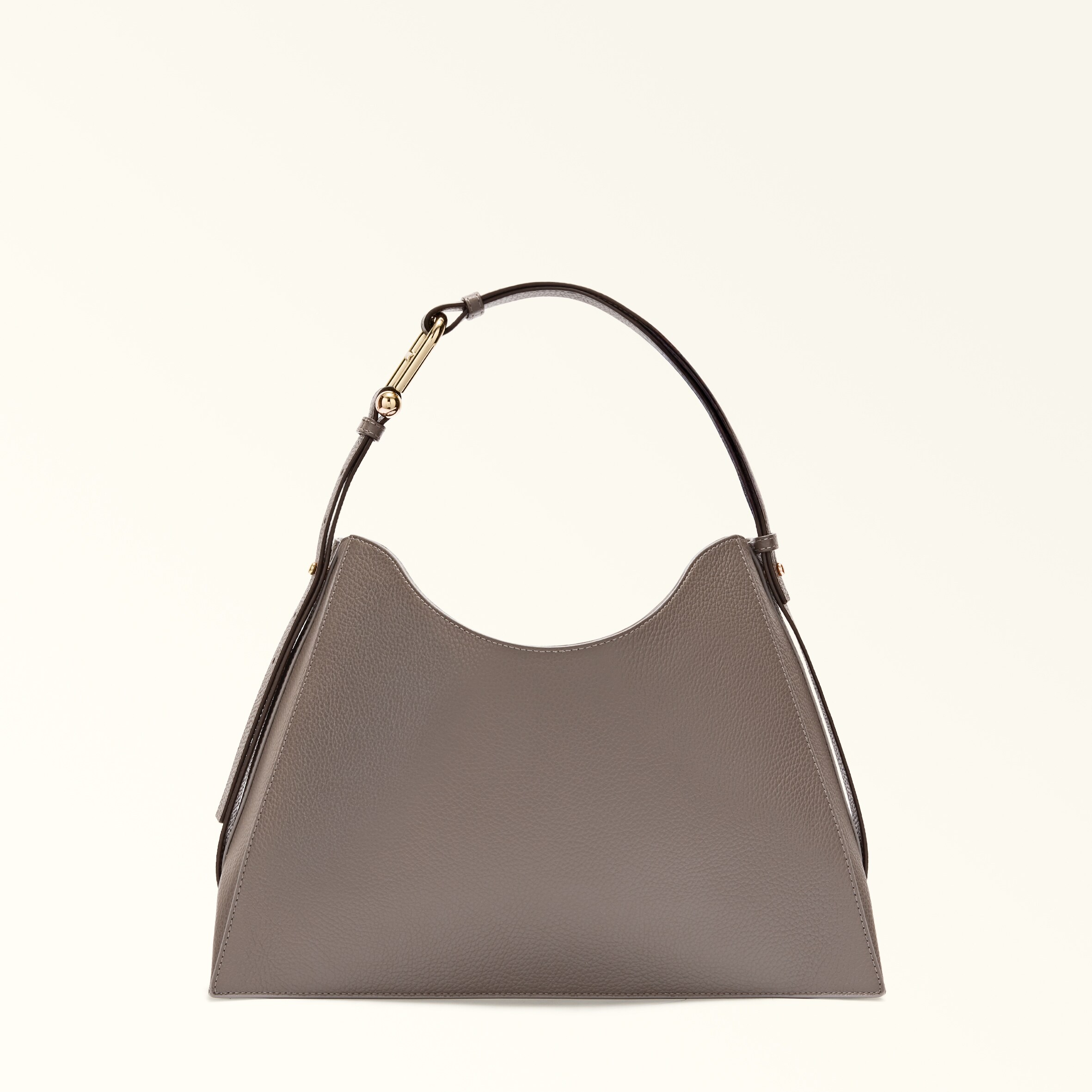 Furla Nuvola Borsa A Spalla L Urban Gray Pelle Di Vitello Granata Donna In Brown