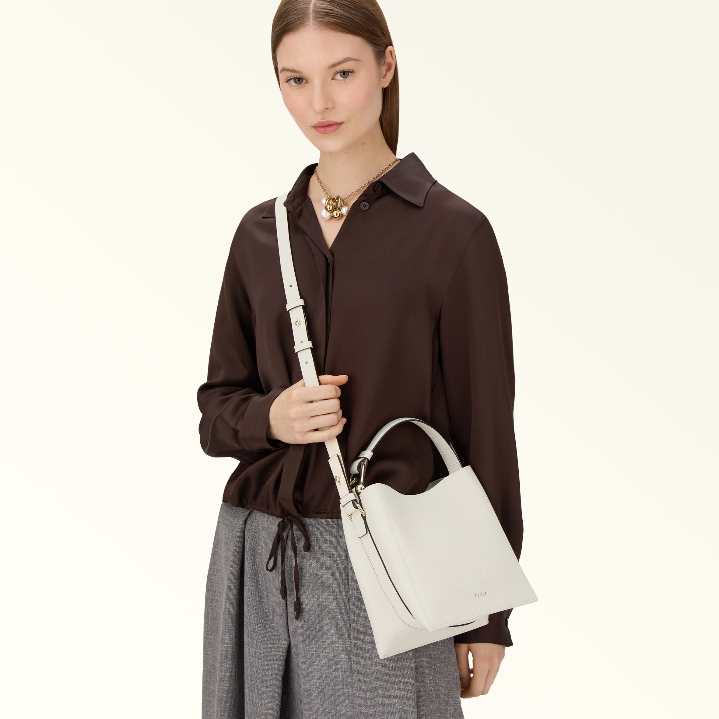 Bucket Bag MINI Panna Furla Nuvola